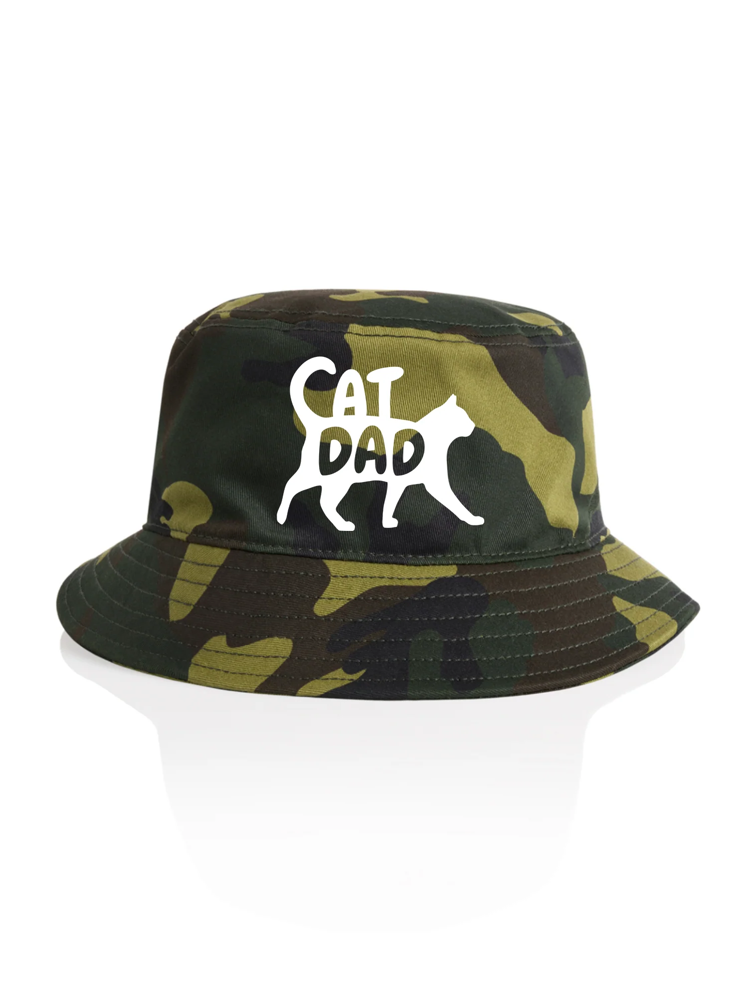Cat Dad Silhouette Bucket Hat - Image 7