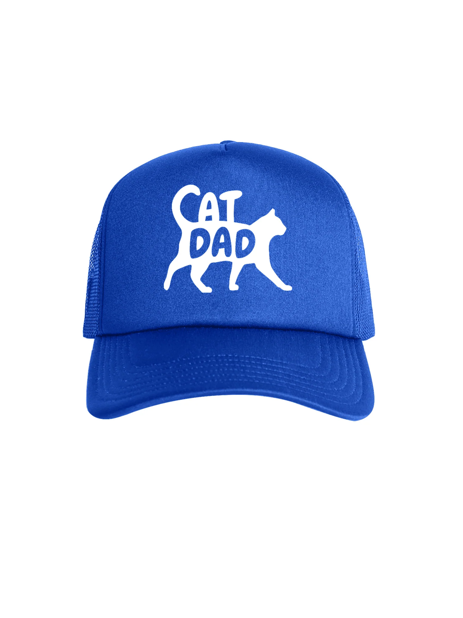 Cat Dad Silhouette Foam Trucker Cap - Image 11