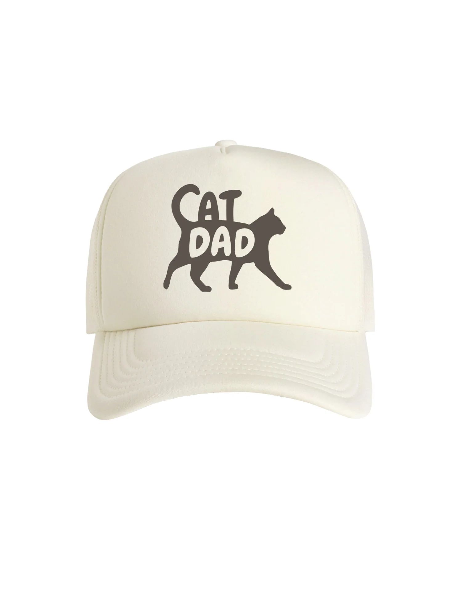 Cat Dad Silhouette Foam Trucker Cap - Image 6