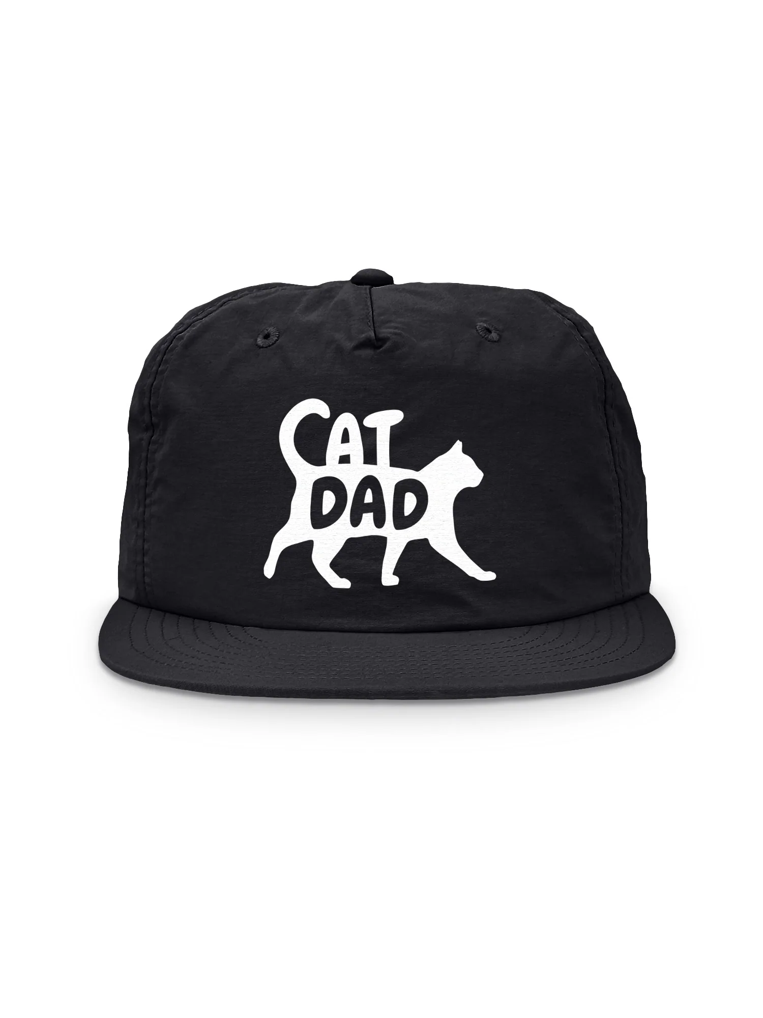 Cat Dad Silhouette Quick-Dry Cap - Image 3