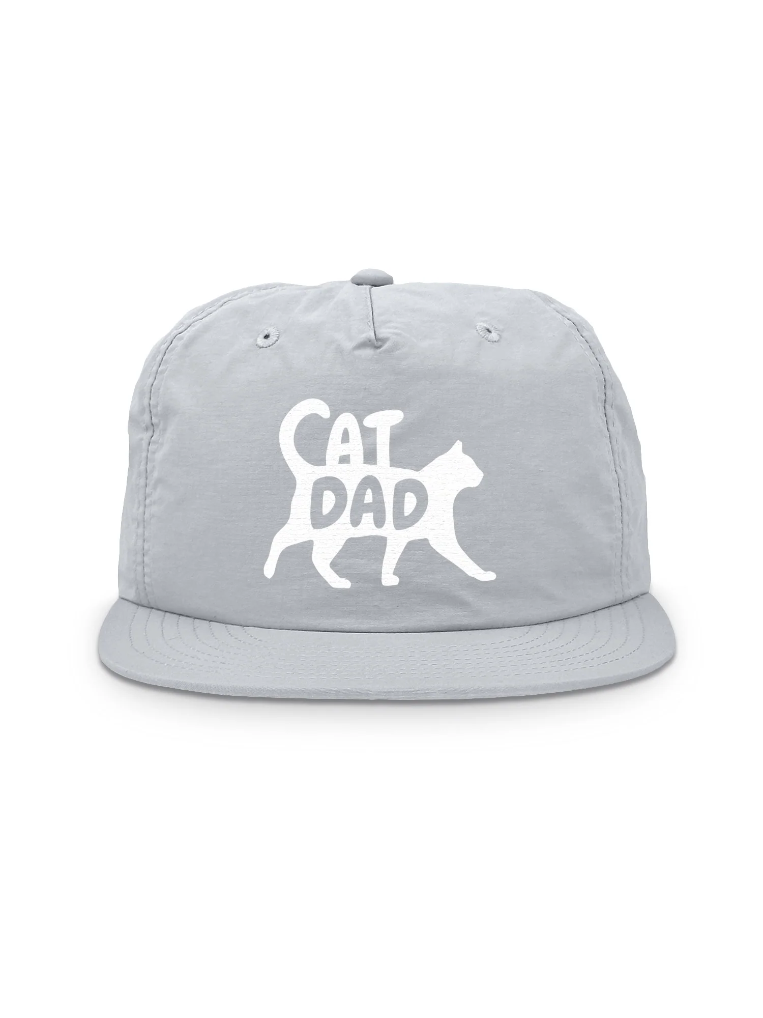 Cat Dad Silhouette Quick-Dry Cap - Image 4