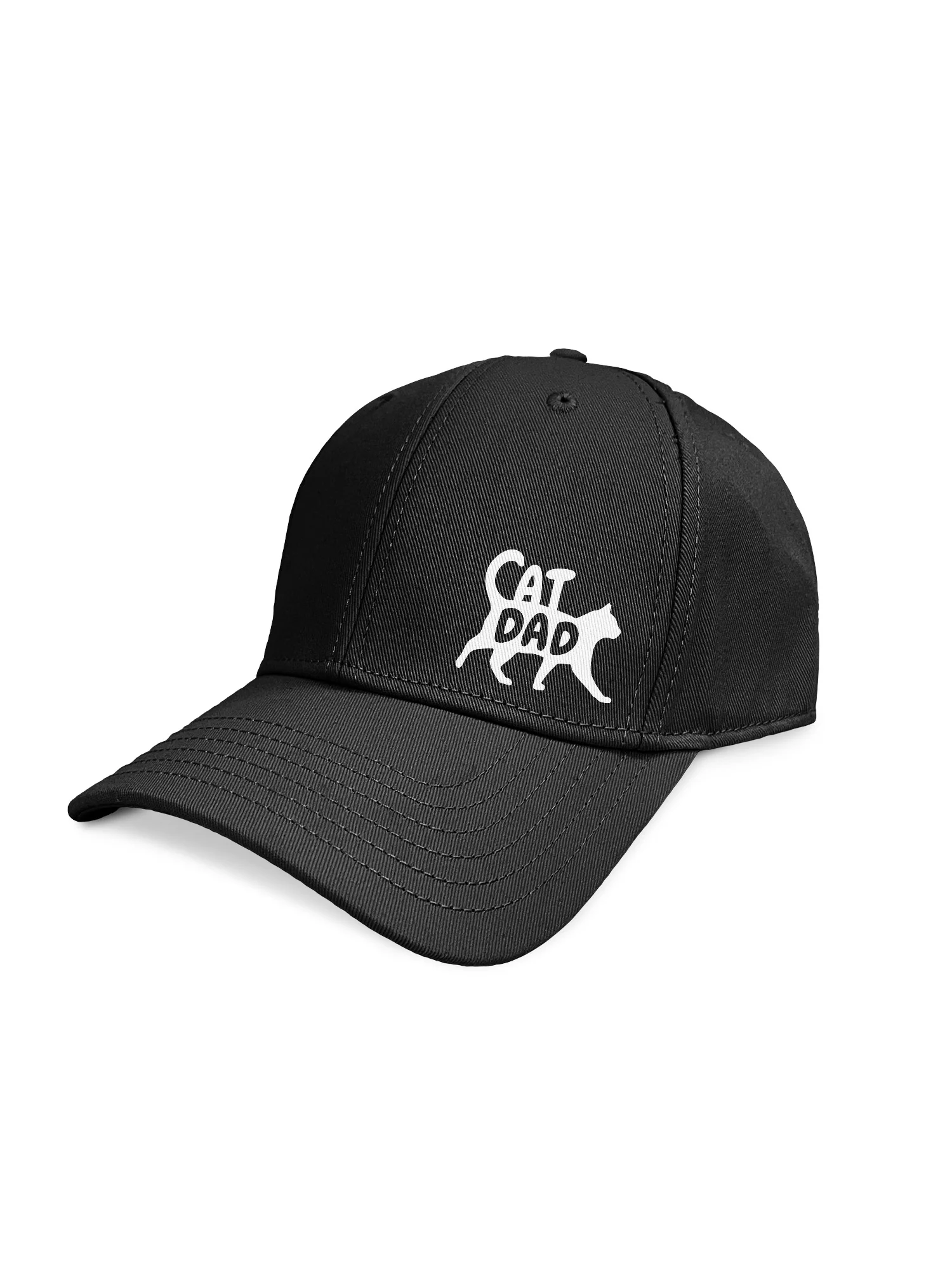 Cat Dad Silhouette Snapback Icon Cap - Image 10