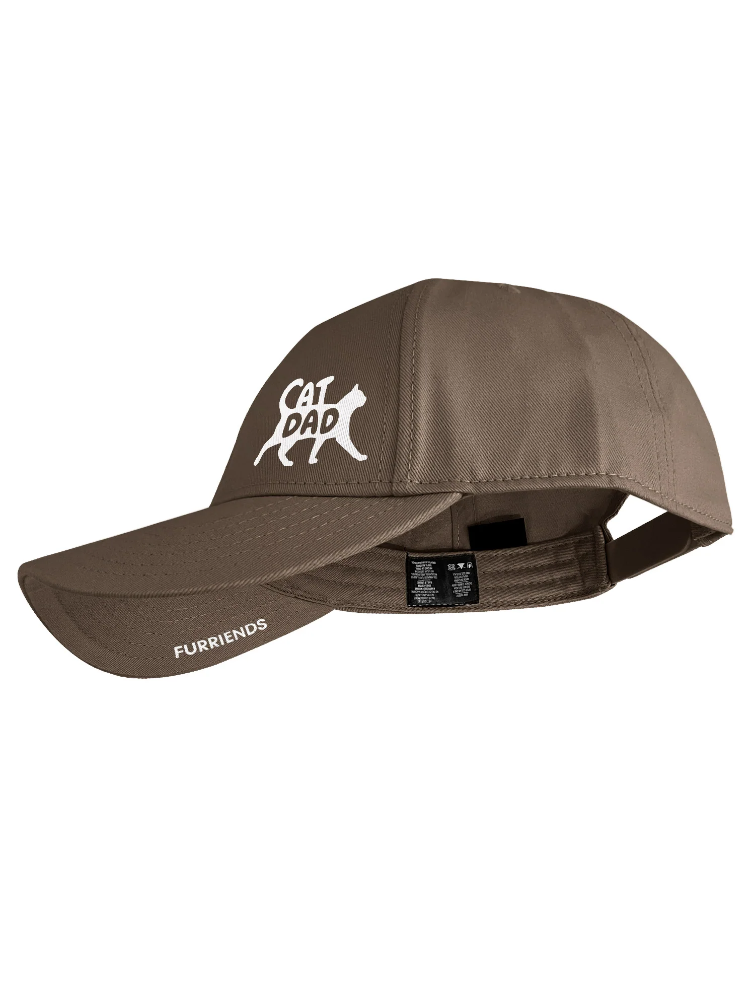 Cat Dad Silhouette Snapback Icon Cap - Image 2