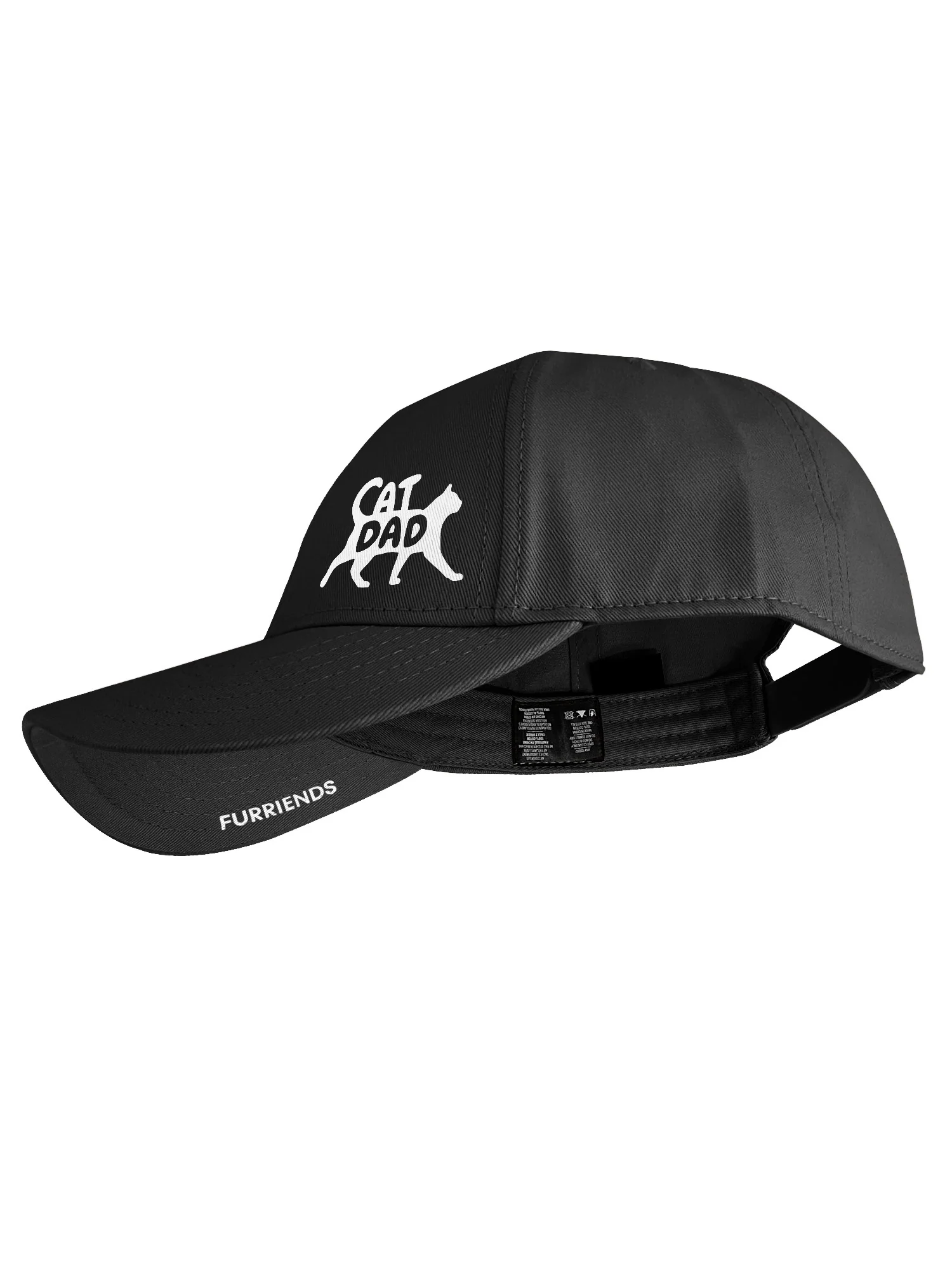 Cat Dad Silhouette Snapback Icon Cap - Image 5