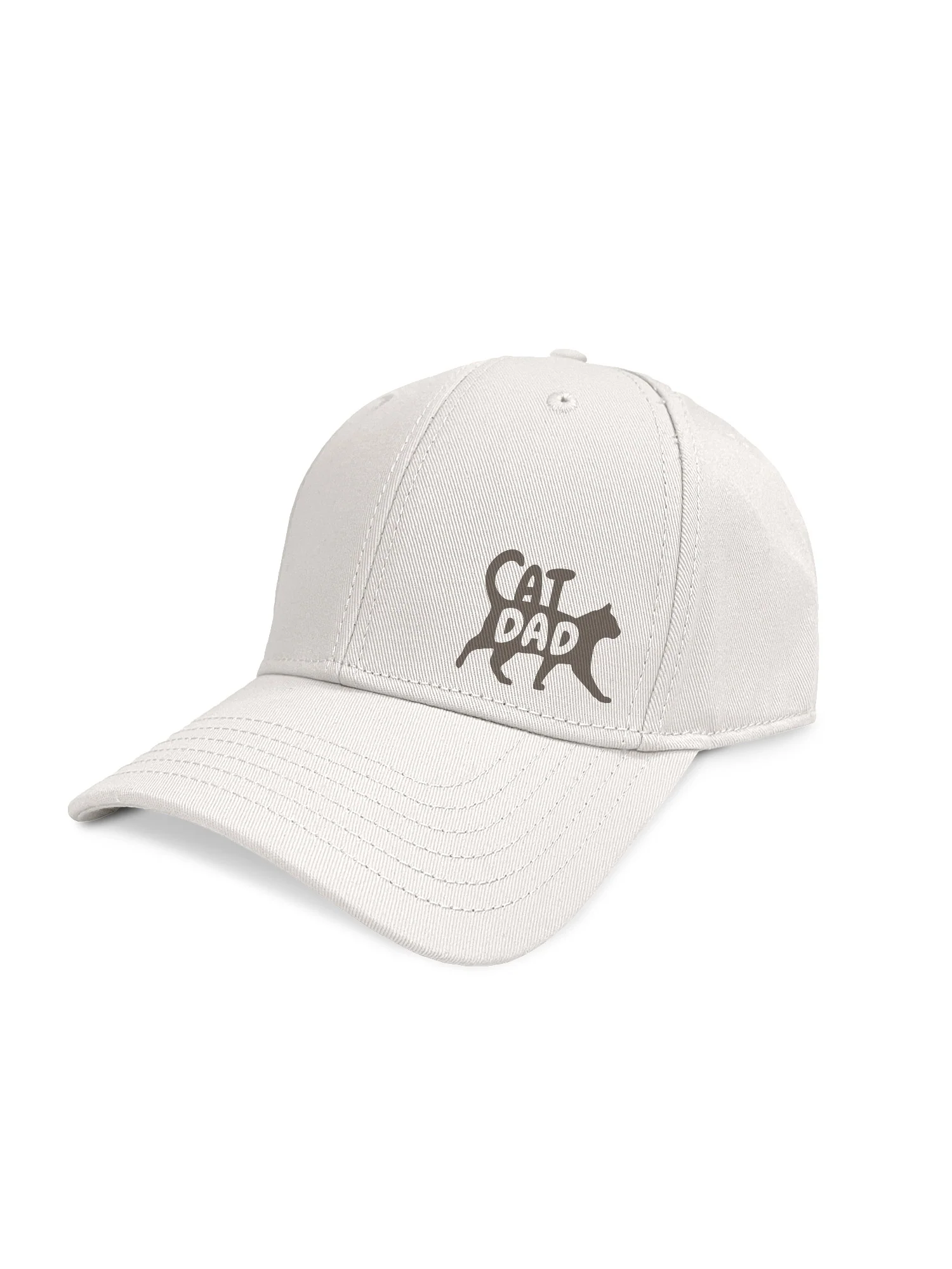 Cat Dad Silhouette Snapback Icon Cap - Image 6
