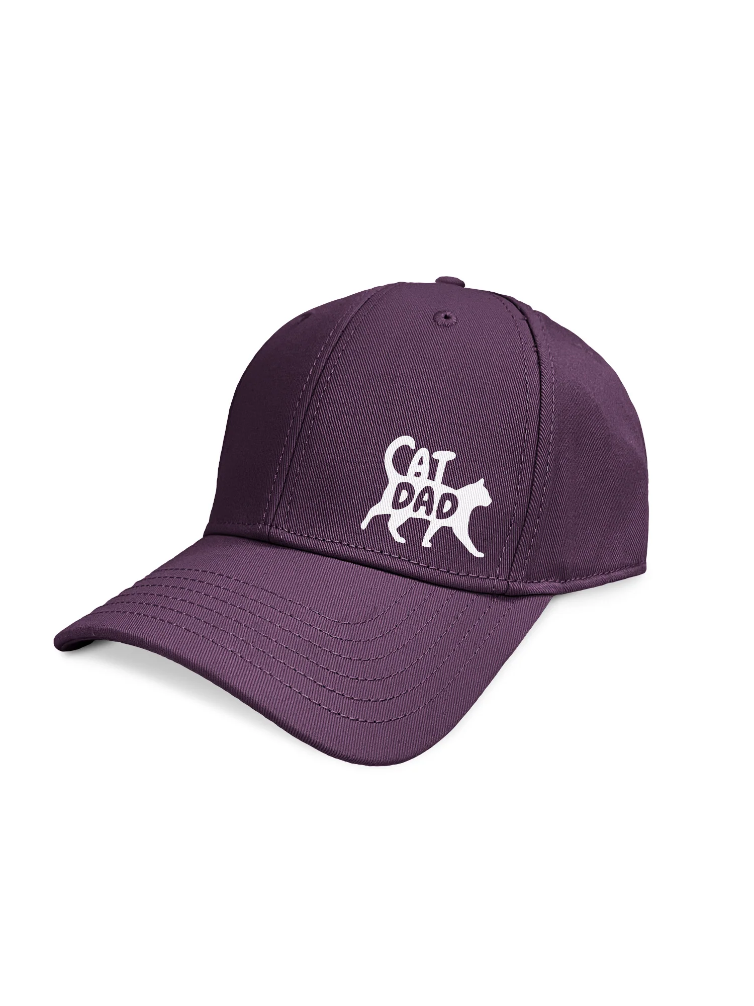 Cat Dad Silhouette Snapback Icon Cap - Image 8
