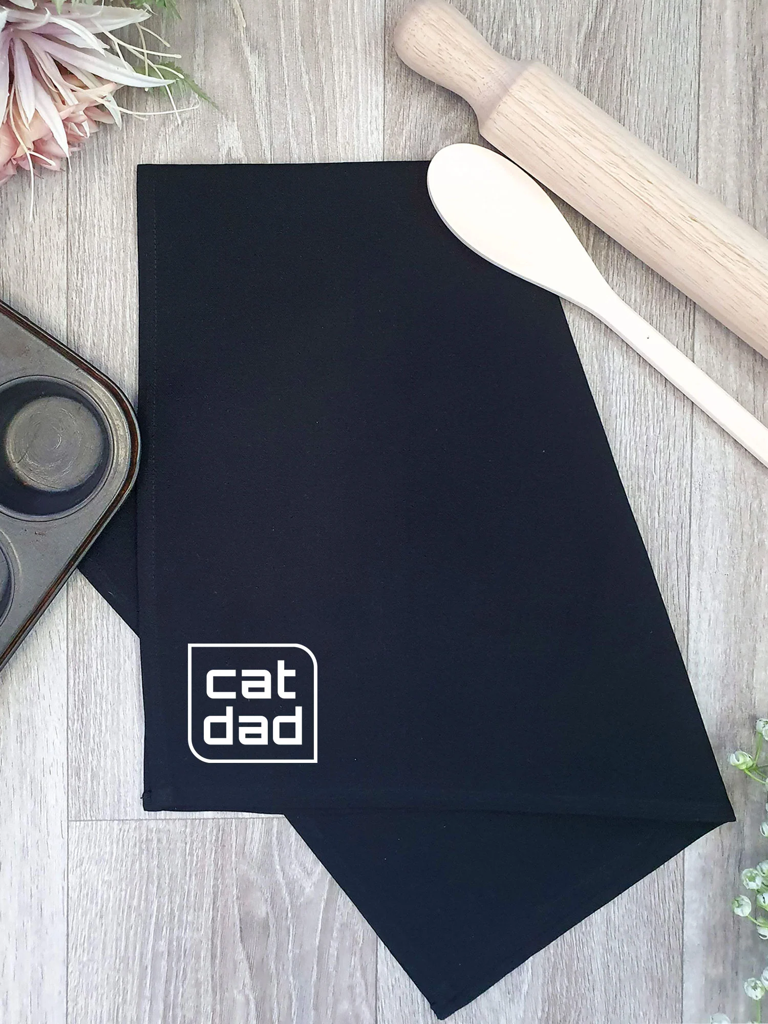 Cat Dad Tea Towel