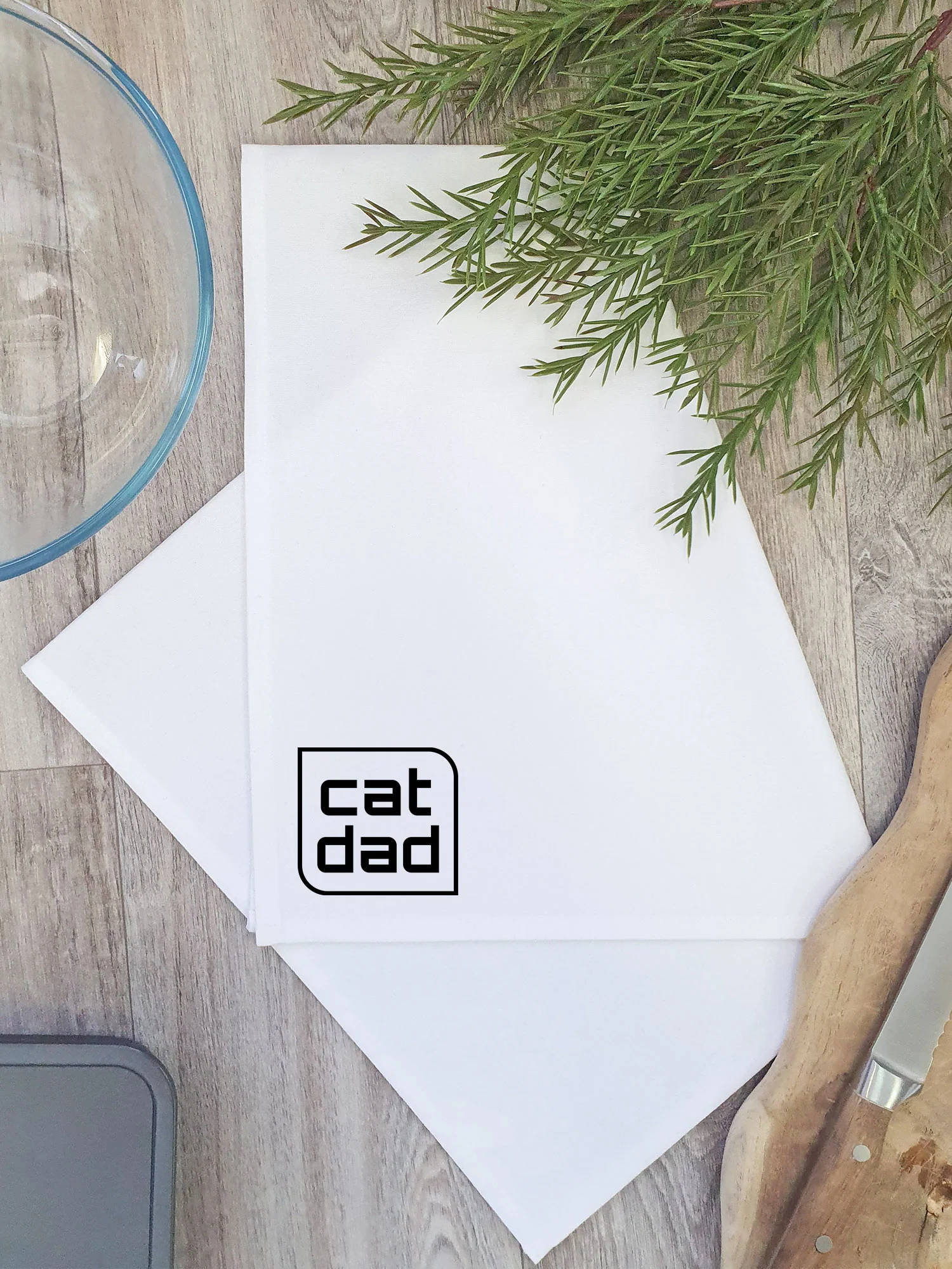 Cat Dad Tea Towel - Image 2