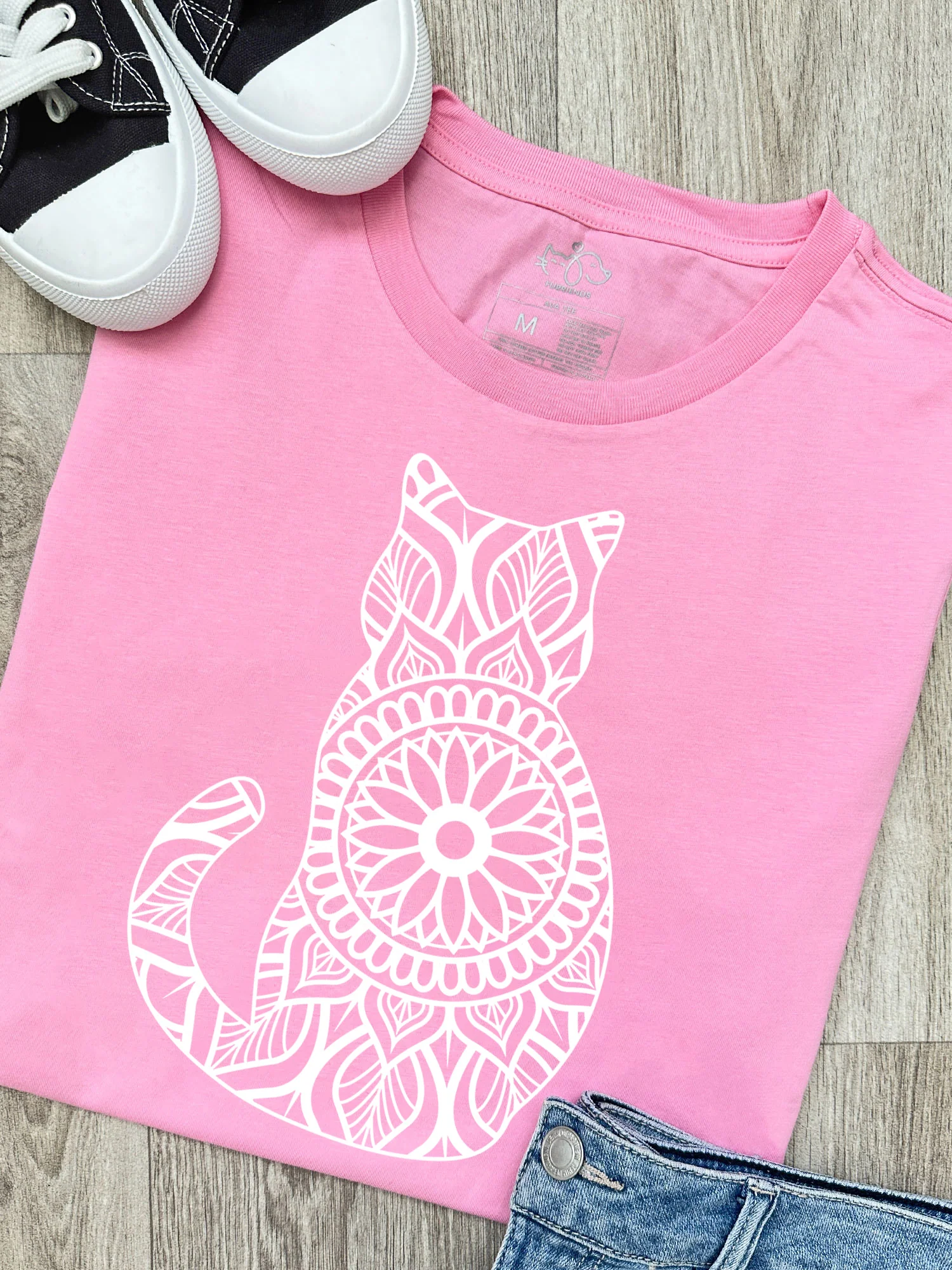 Cat Mandala Ava Women's Regular Fit Tee - Image 2