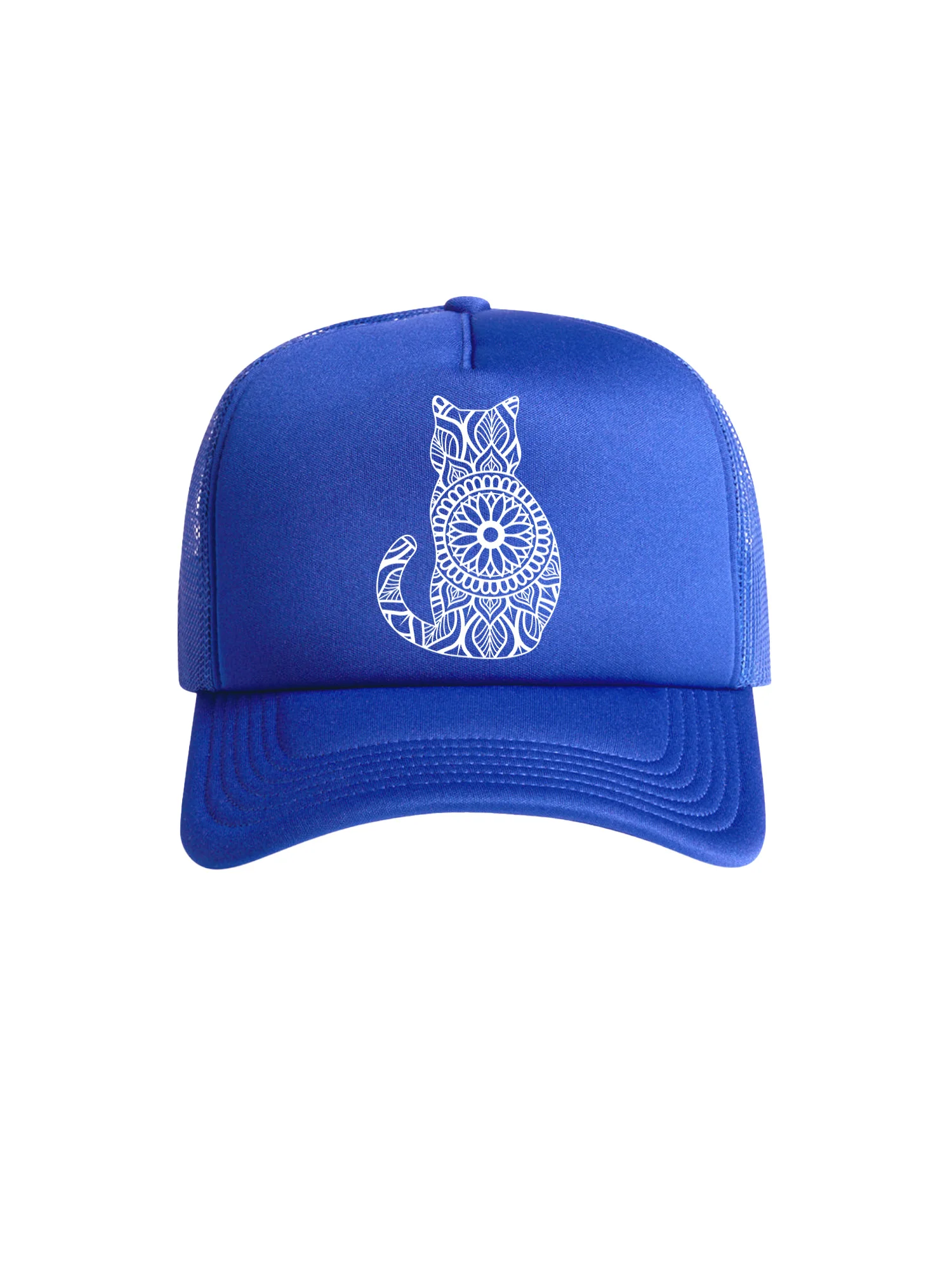 Cat Mandala Foam Trucker Cap - Image 13