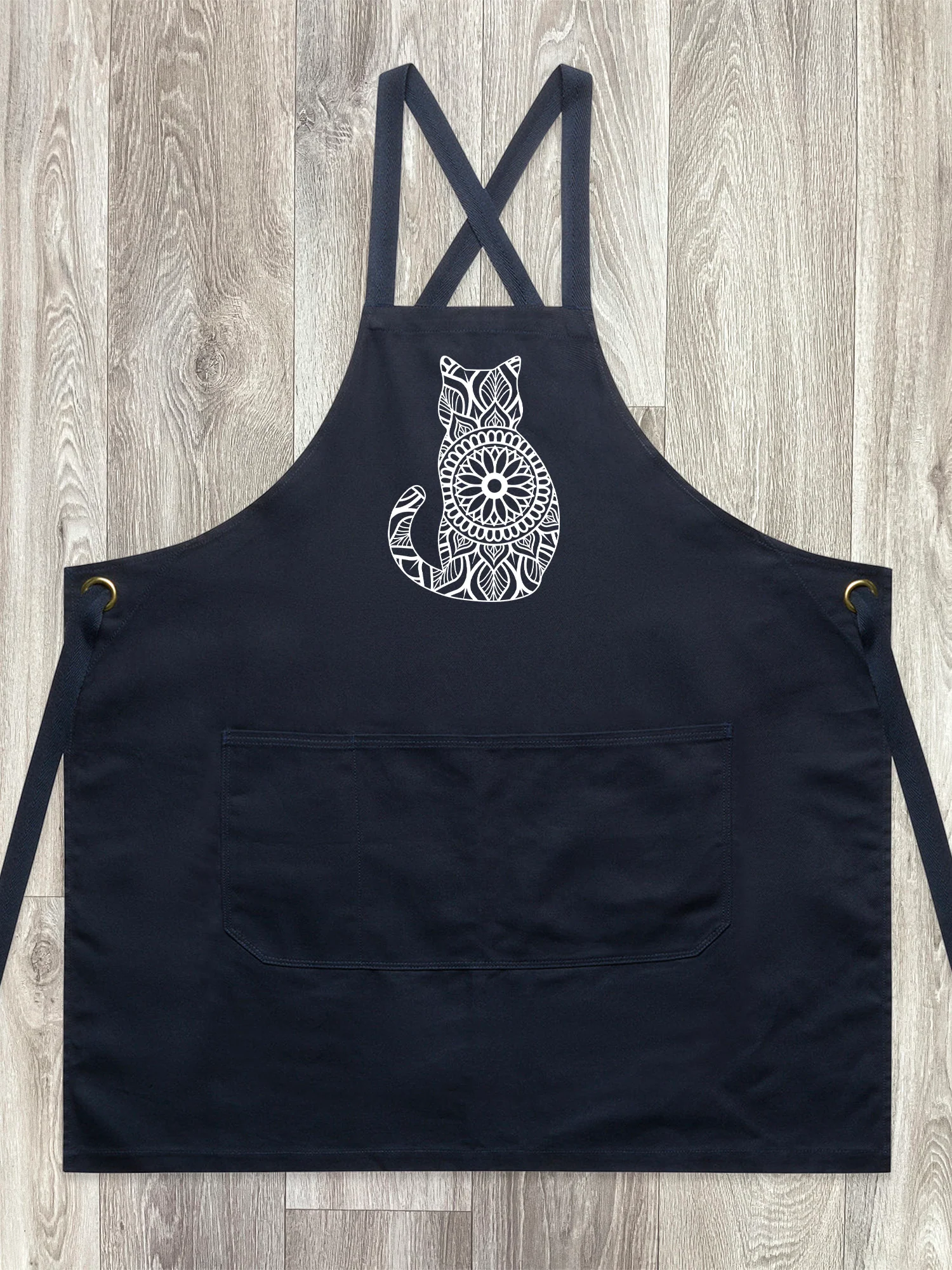 Cat Mandala Jarrah Crossback Apron - Image 2