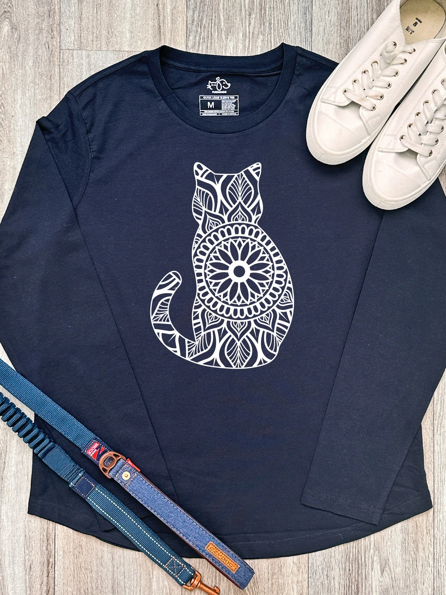 Cat Mandala Olivia Long Sleeve Tee - Image 4