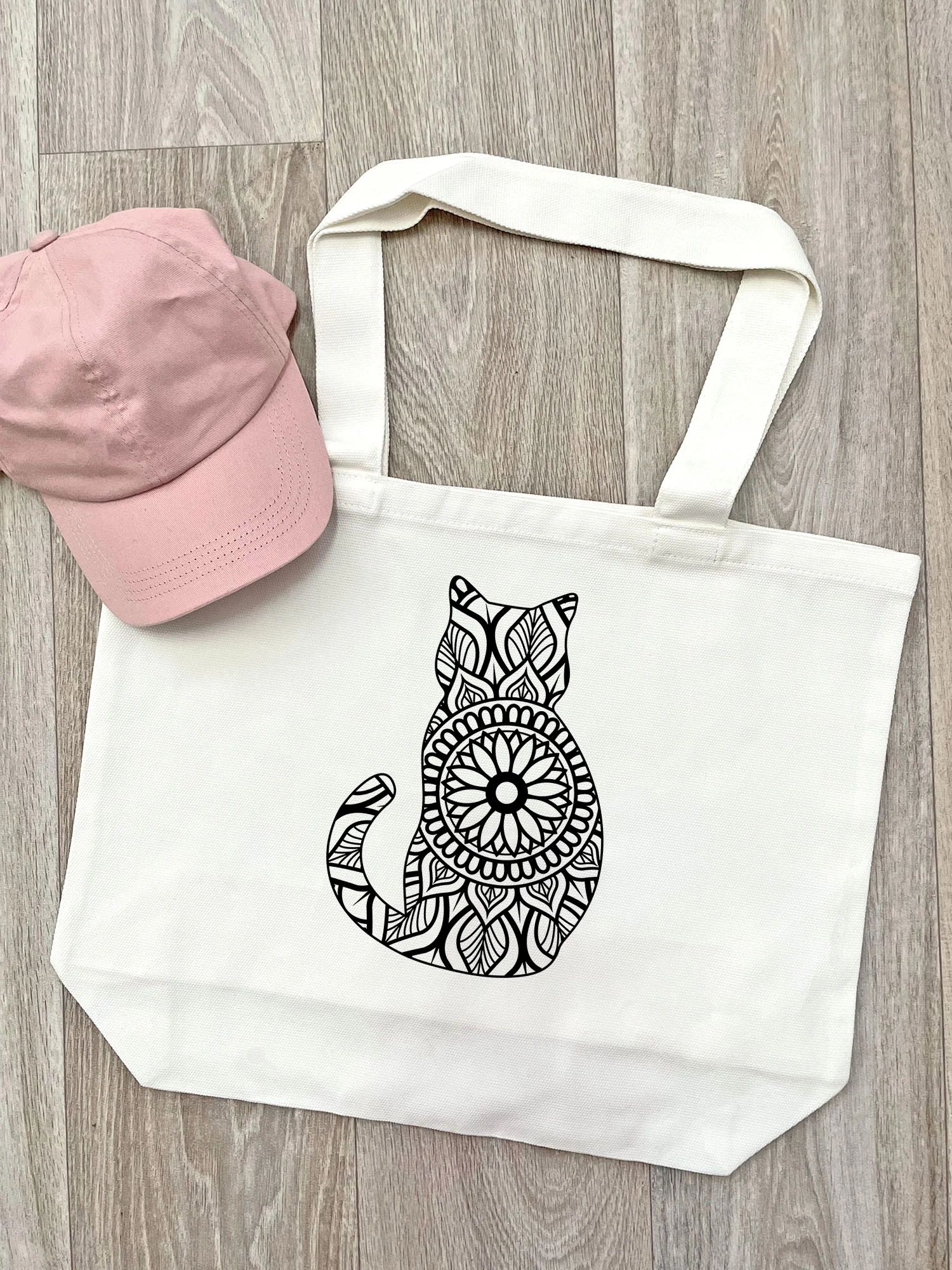 Cat Mandala Stella Tote Bag - Image 2