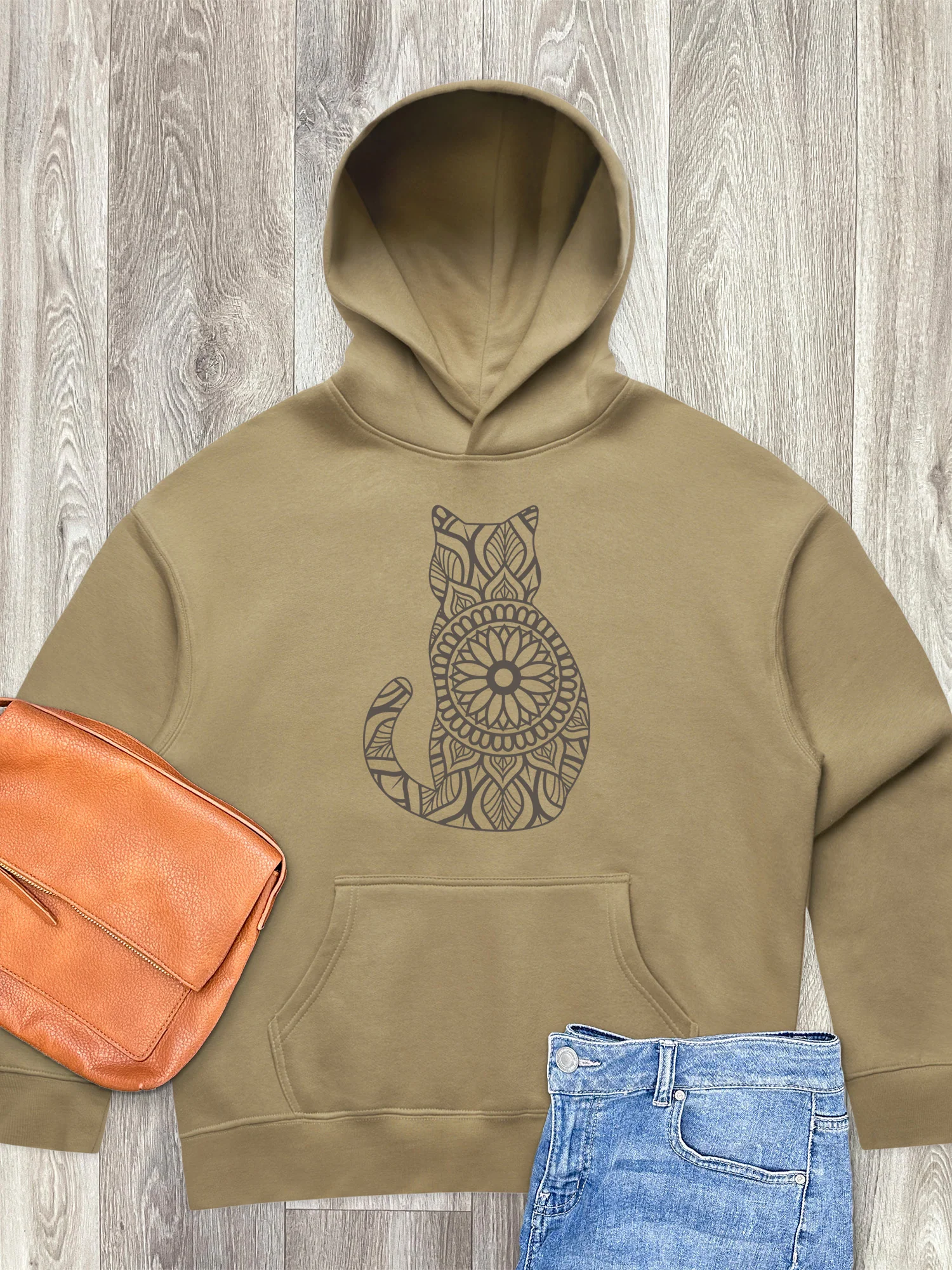 Cat Mandala Women's Comfort Hood - Image 2