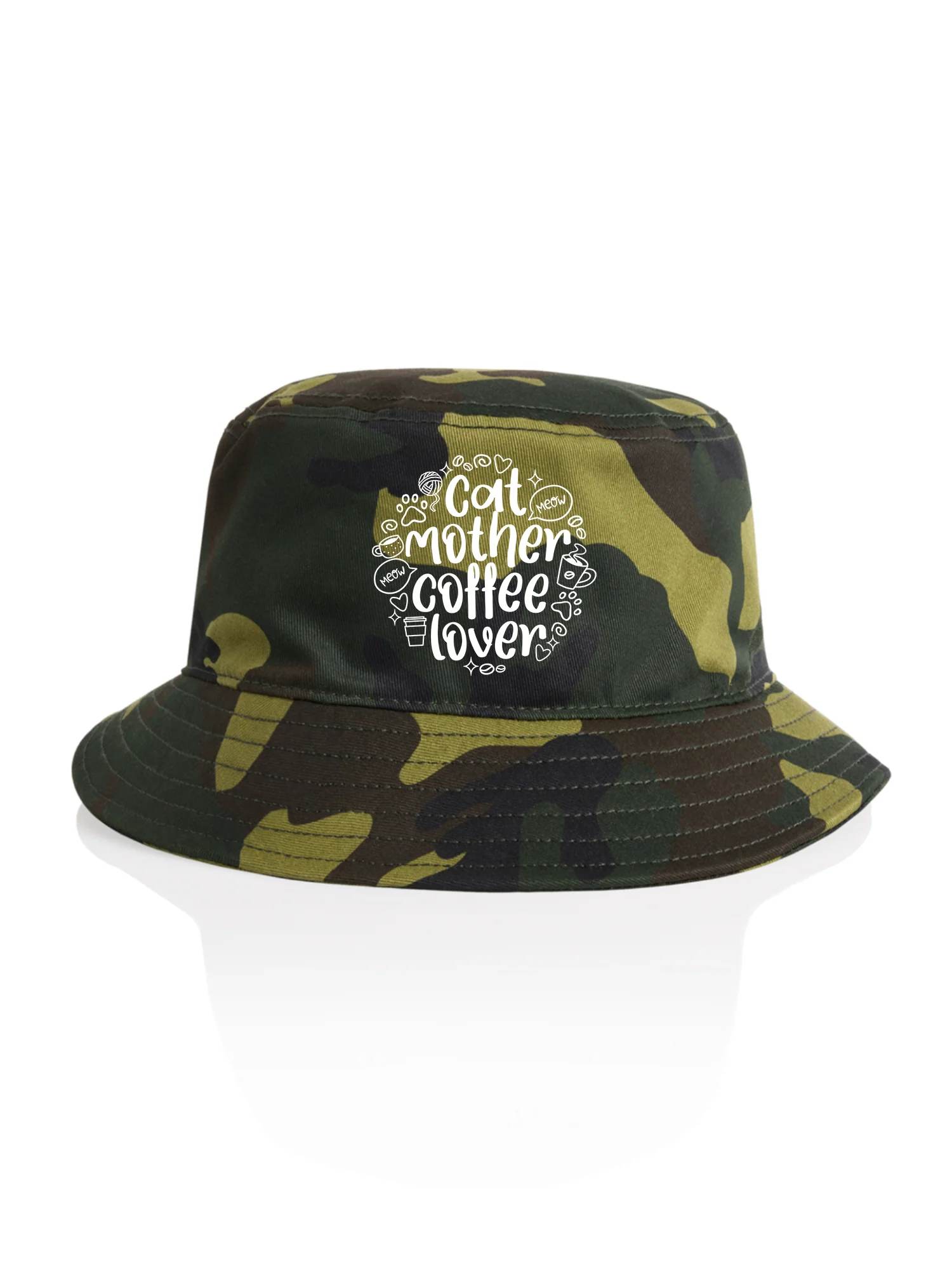 Cat Mother Coffee Lover Bucket Hat - Image 6