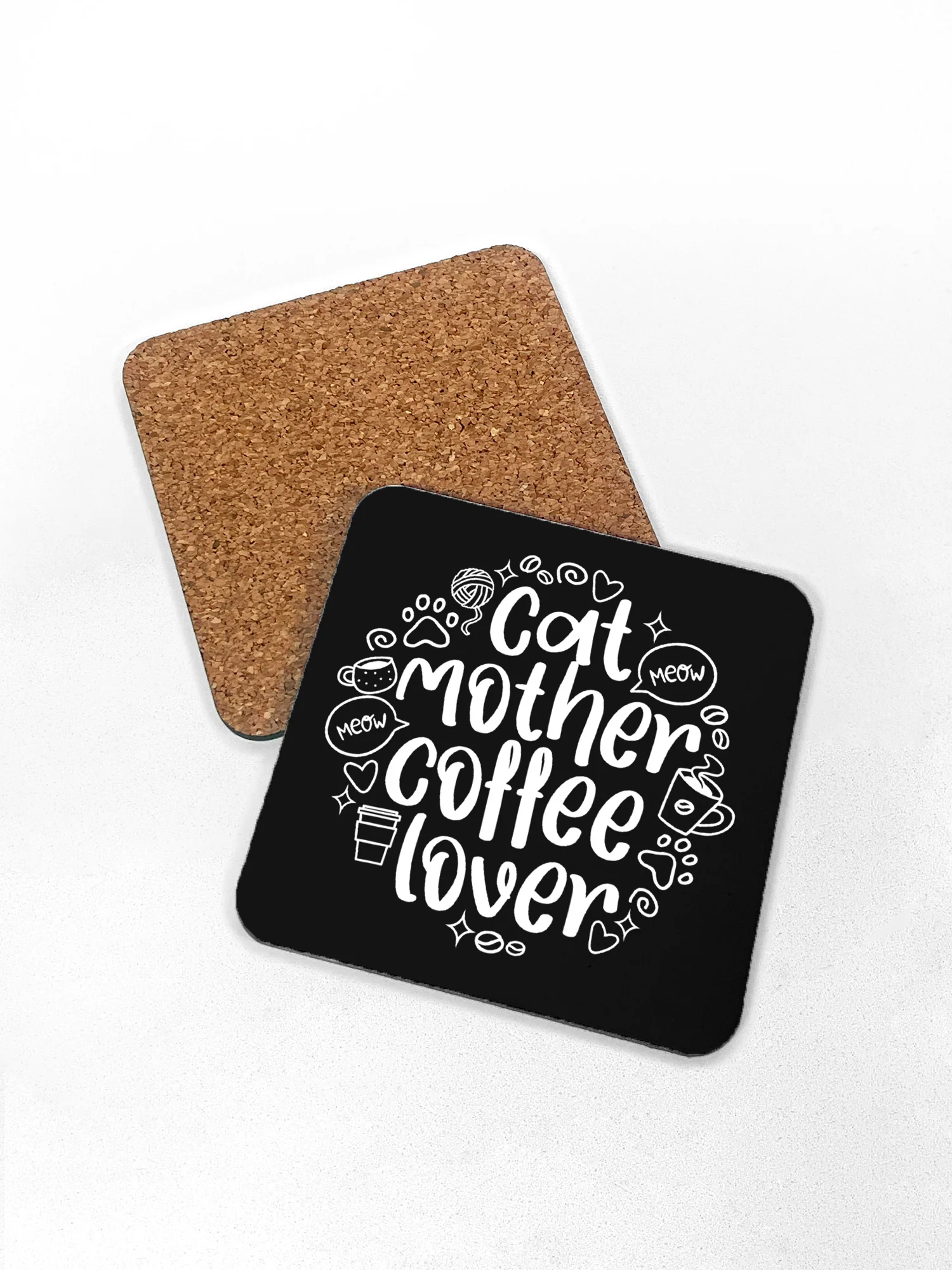 Cat Mother Coffee Lover Coaster - Image 2