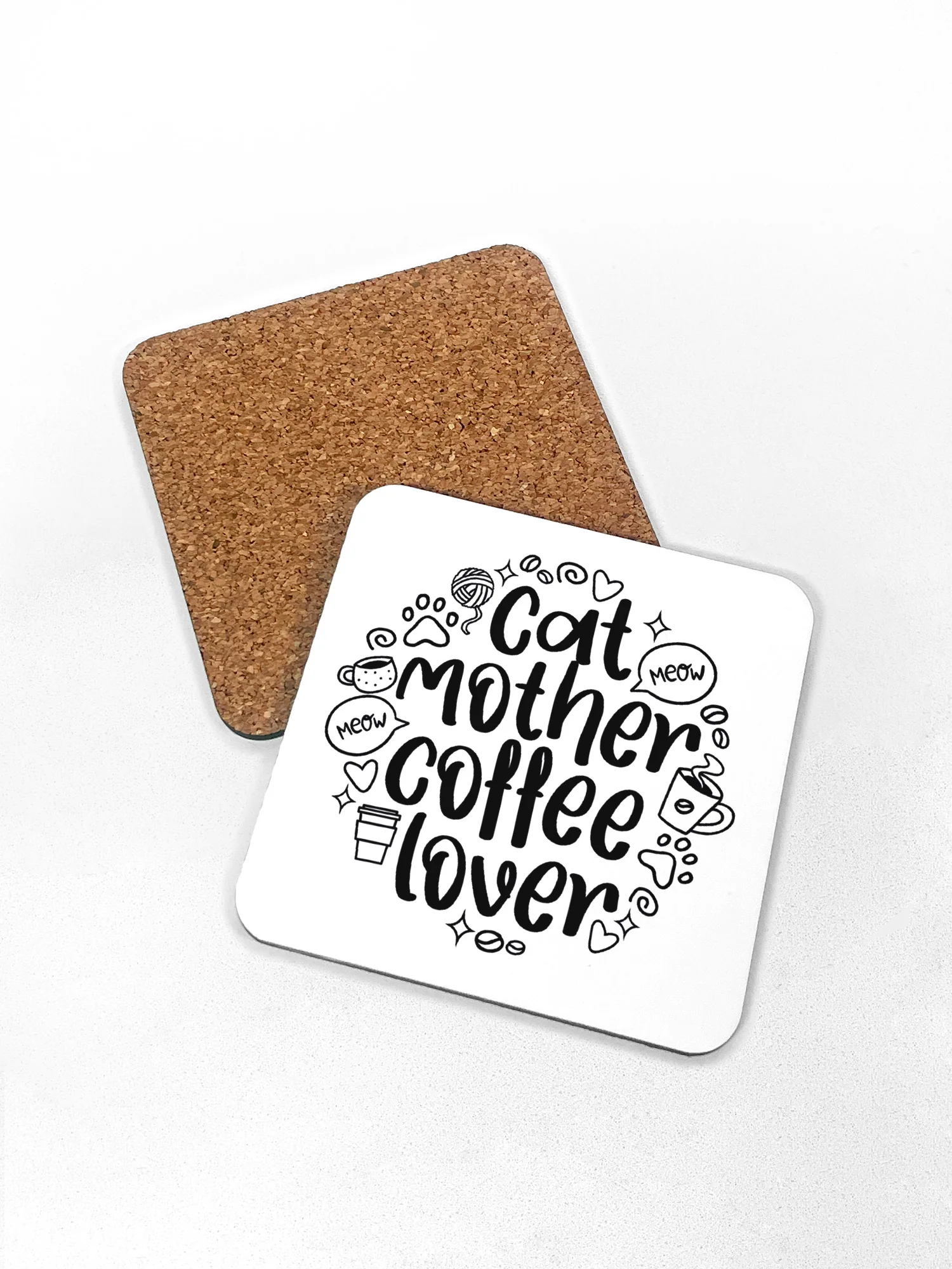 Cat Mother Coffee Lover Coaster - Image 6
