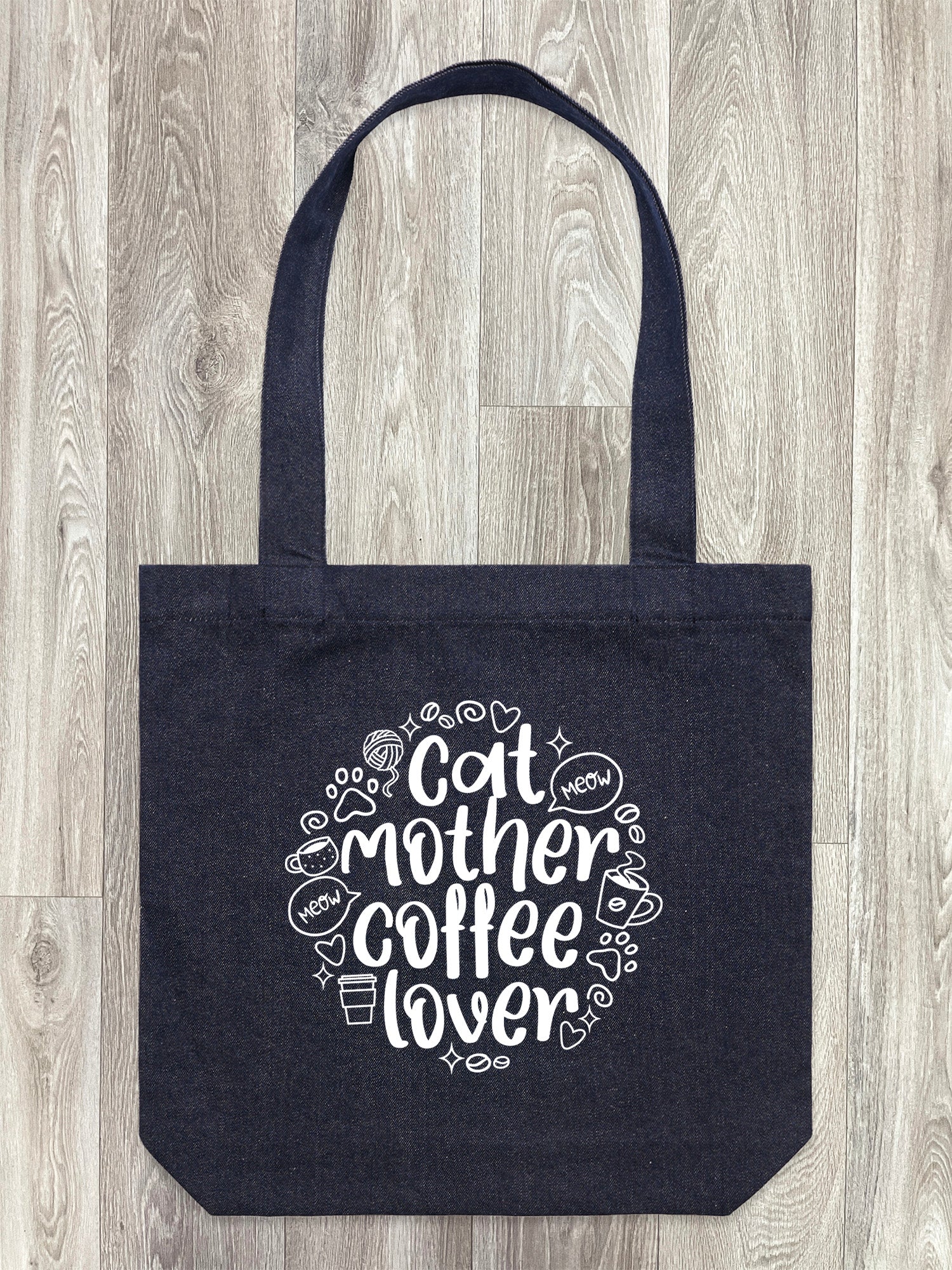 Cat Mother Coffee Lover Edith Tote Bag - Image 2