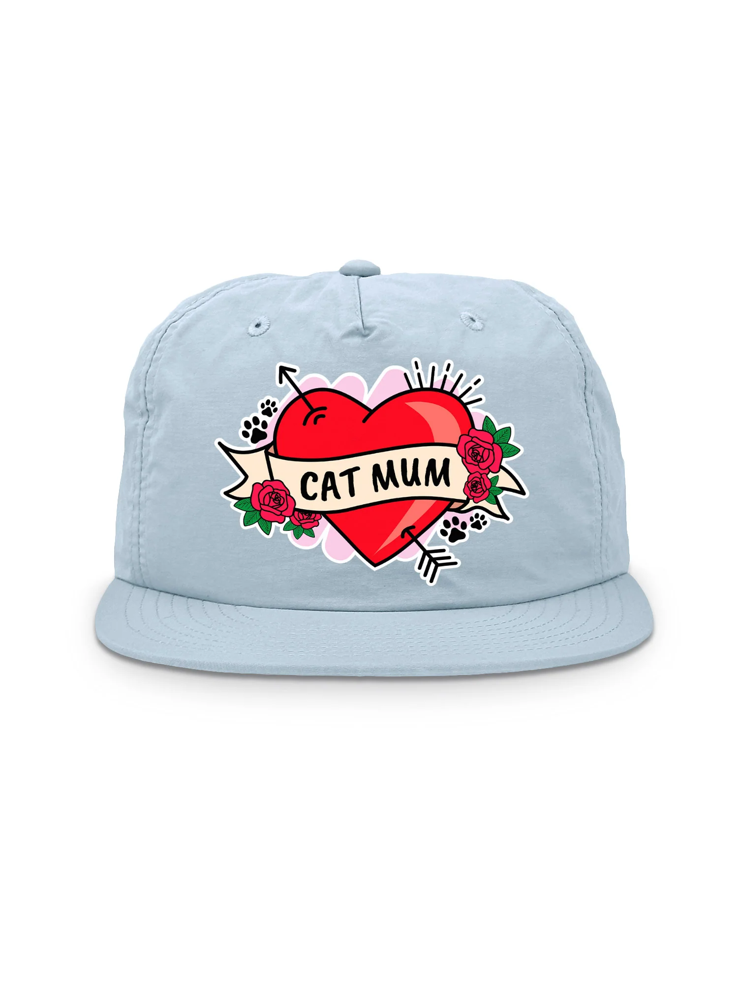 Cat Mum Heart Tattoo Quick-Dry Cap - Image 3