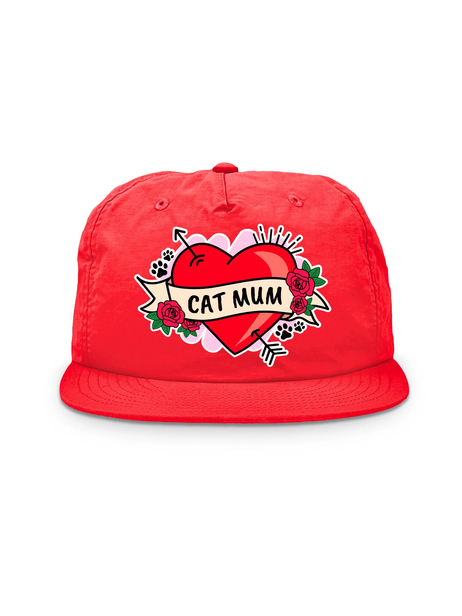 Cat Mum Heart Tattoo Quick-Dry Cap - Image 4