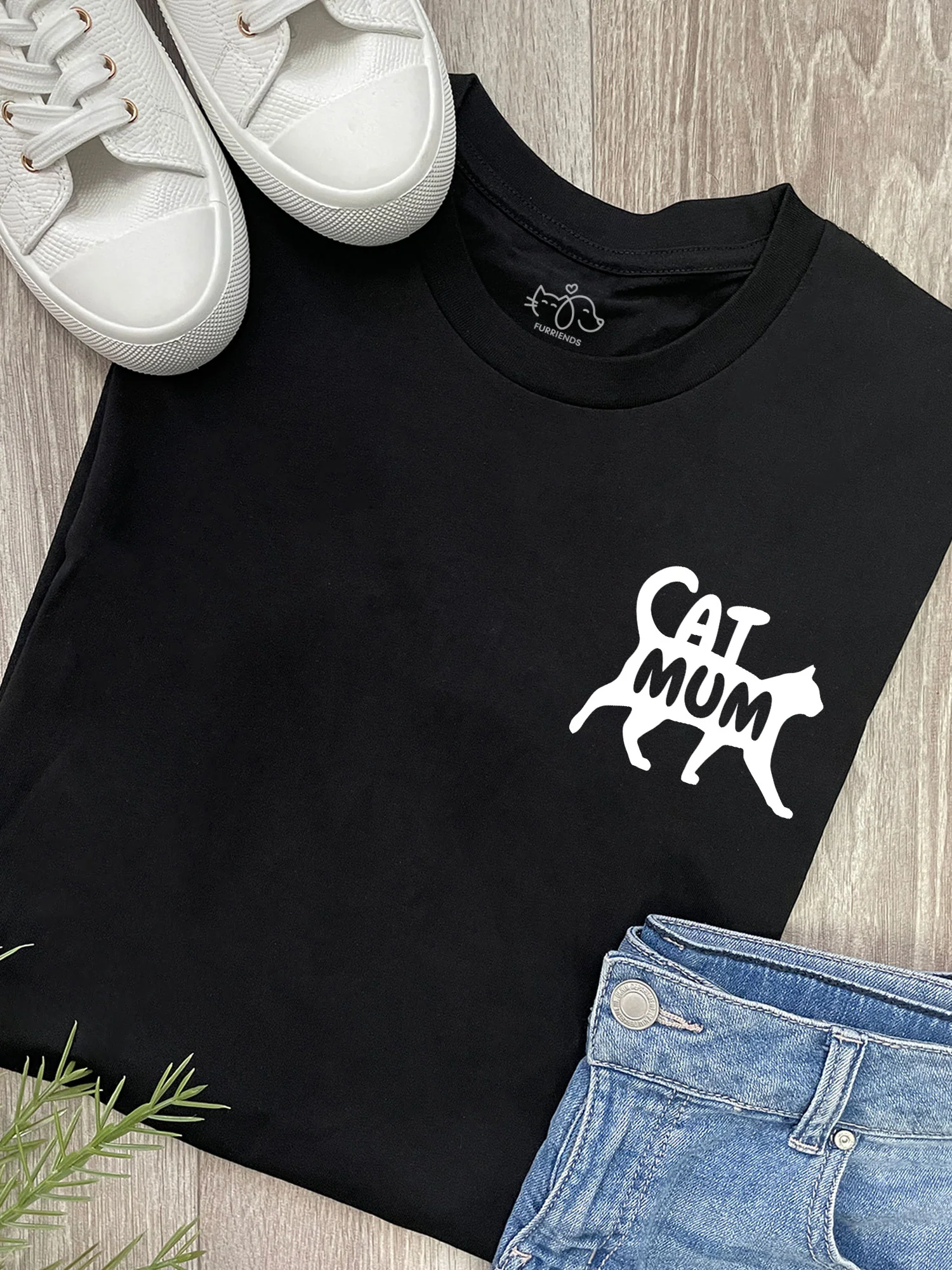 Cat Mum Silhouette Ava Women's Regular Fit Tee - Image 10