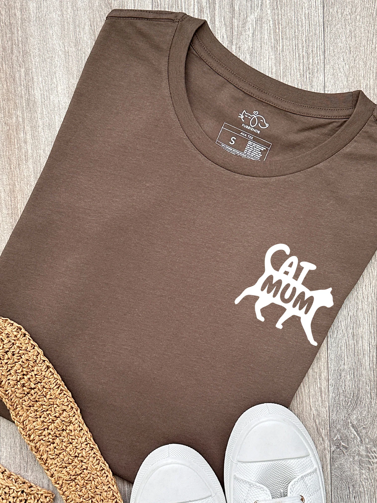 Cat Mum Silhouette Ava Women's Regular Fit Tee - Image 14