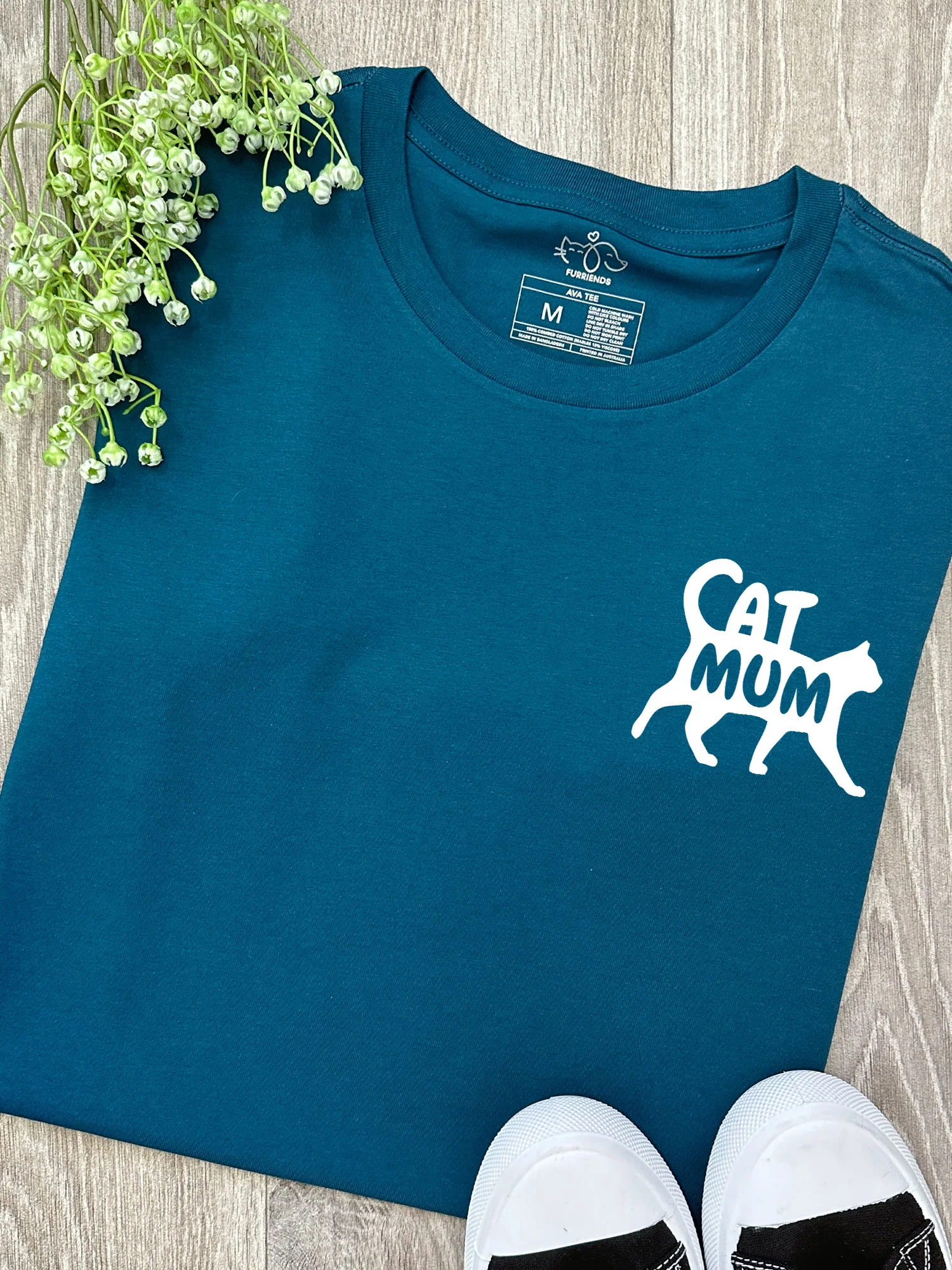 Cat Mum Silhouette Ava Women's Regular Fit Tee - Image 8