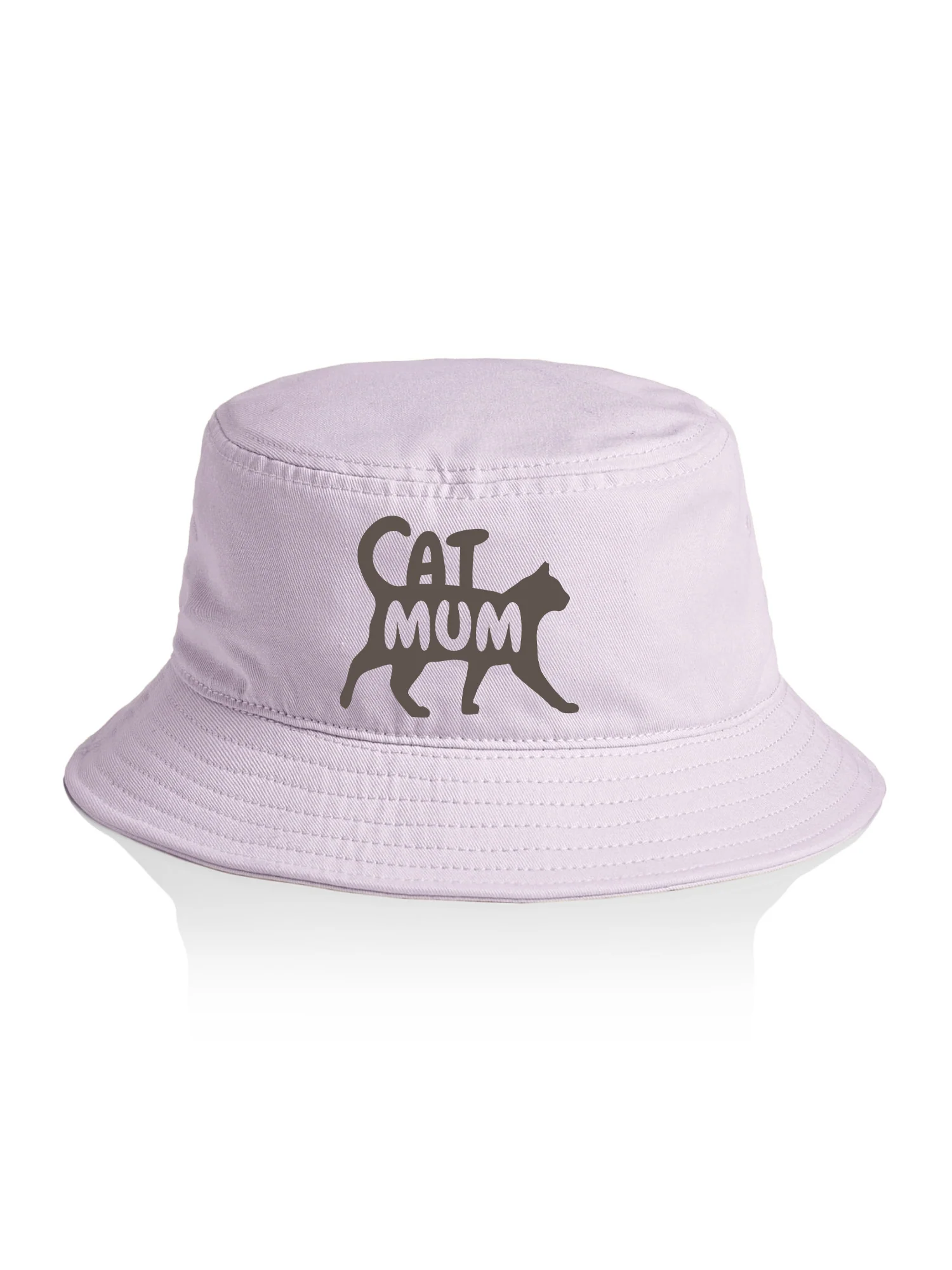 Cat Mum Silhouette Bucket Hat - Image 2