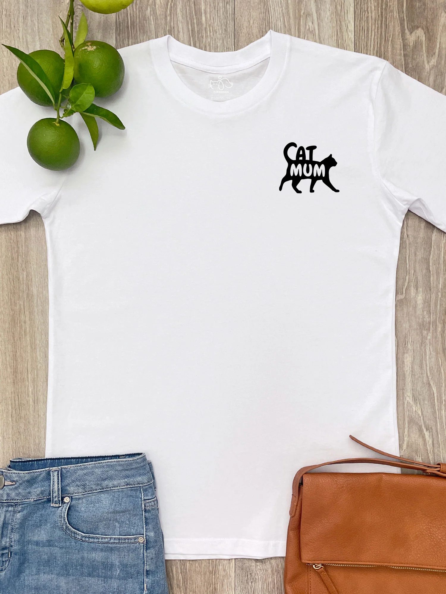 Cat Mum Silhouette Essential Unisex Tee - Image 6