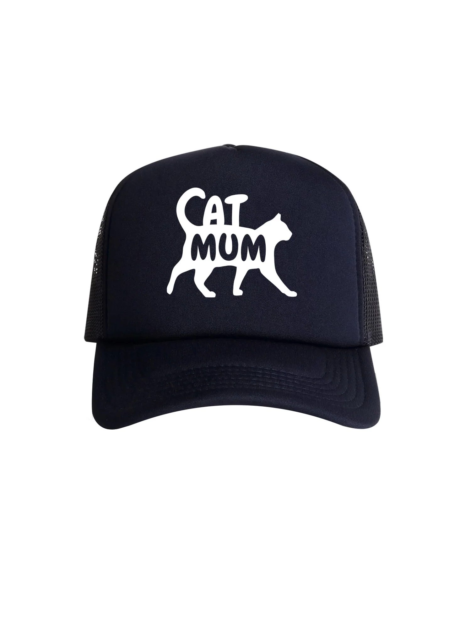 Cat Mum Silhouette Foam Trucker Cap - Image 4