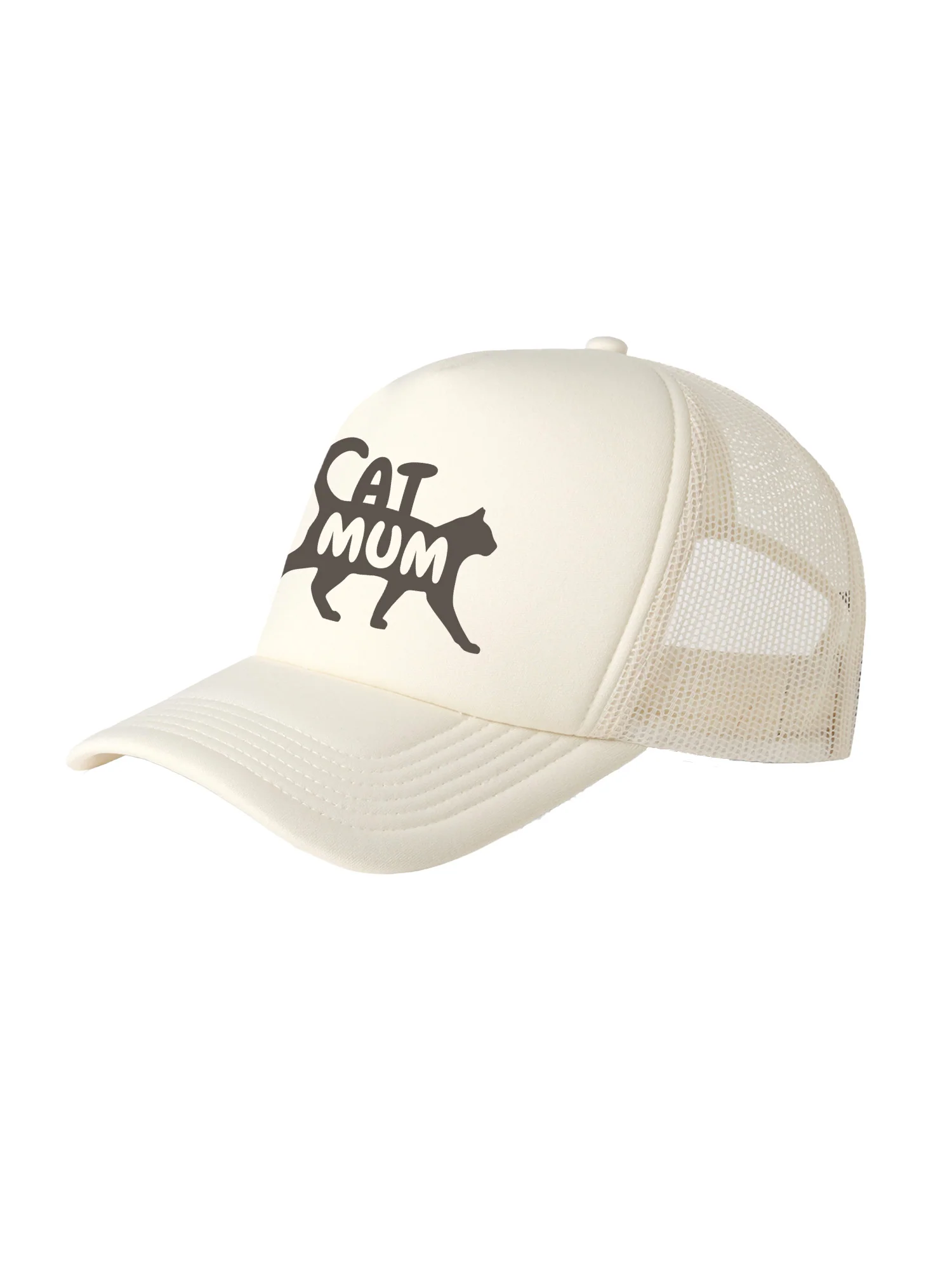 Cat Mum Silhouette Foam Trucker Cap - Image 8