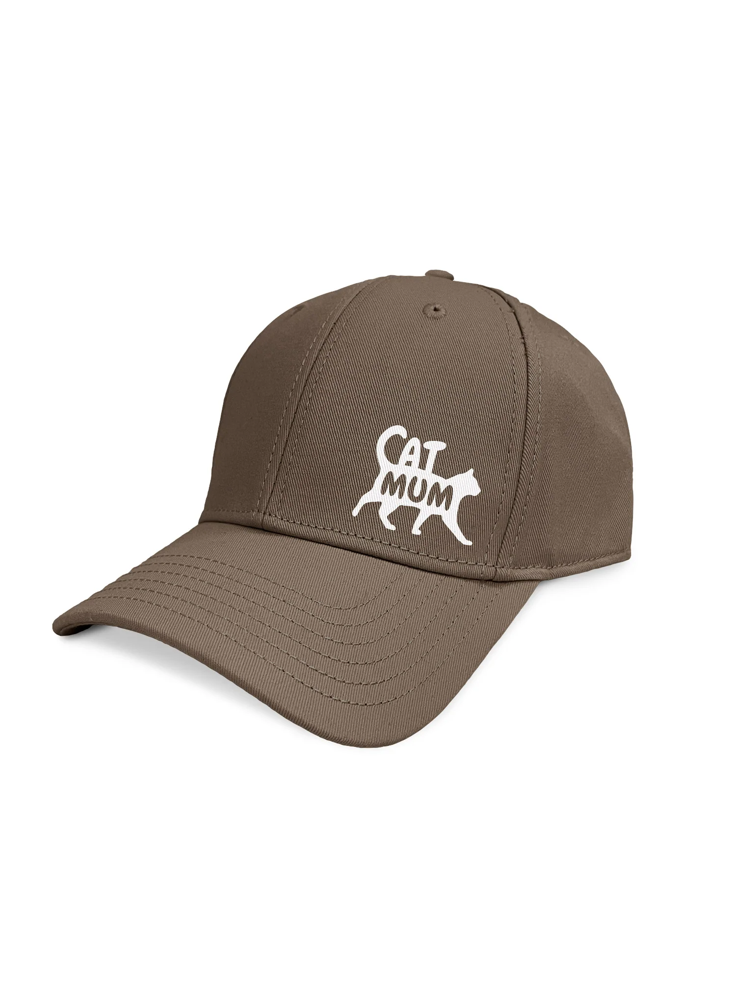 Cat Mum Silhouette Snapback Icon Cap - Image 3
