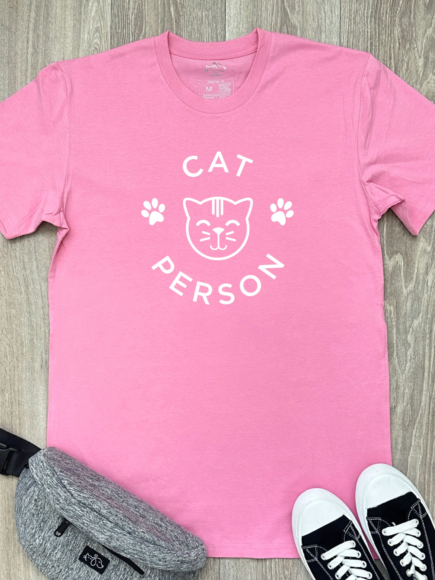 Cat Person Essential Unisex Tee - Image 3