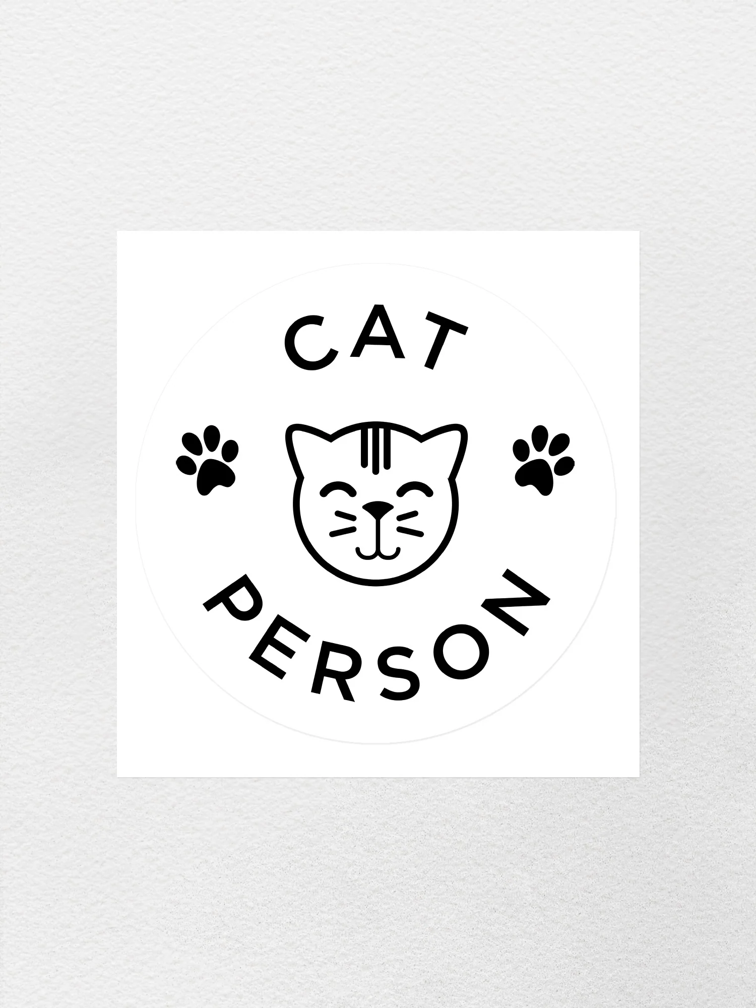 Cat Person Sticker - Image 4
