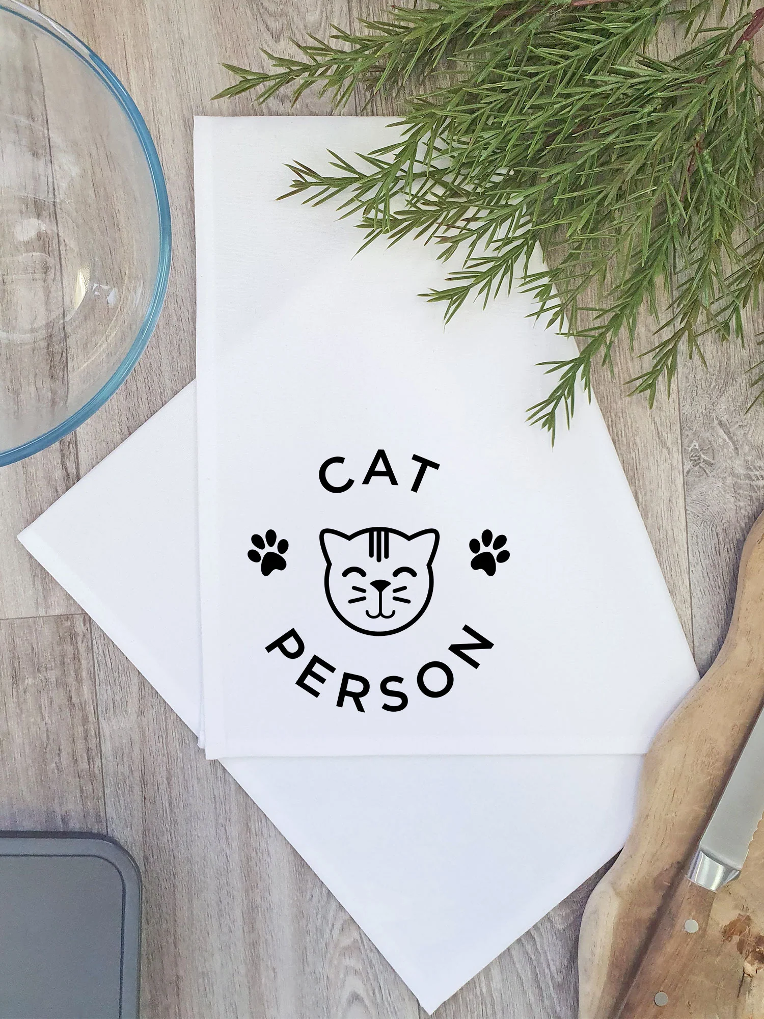 Cat Person Tea Towel - Image 2