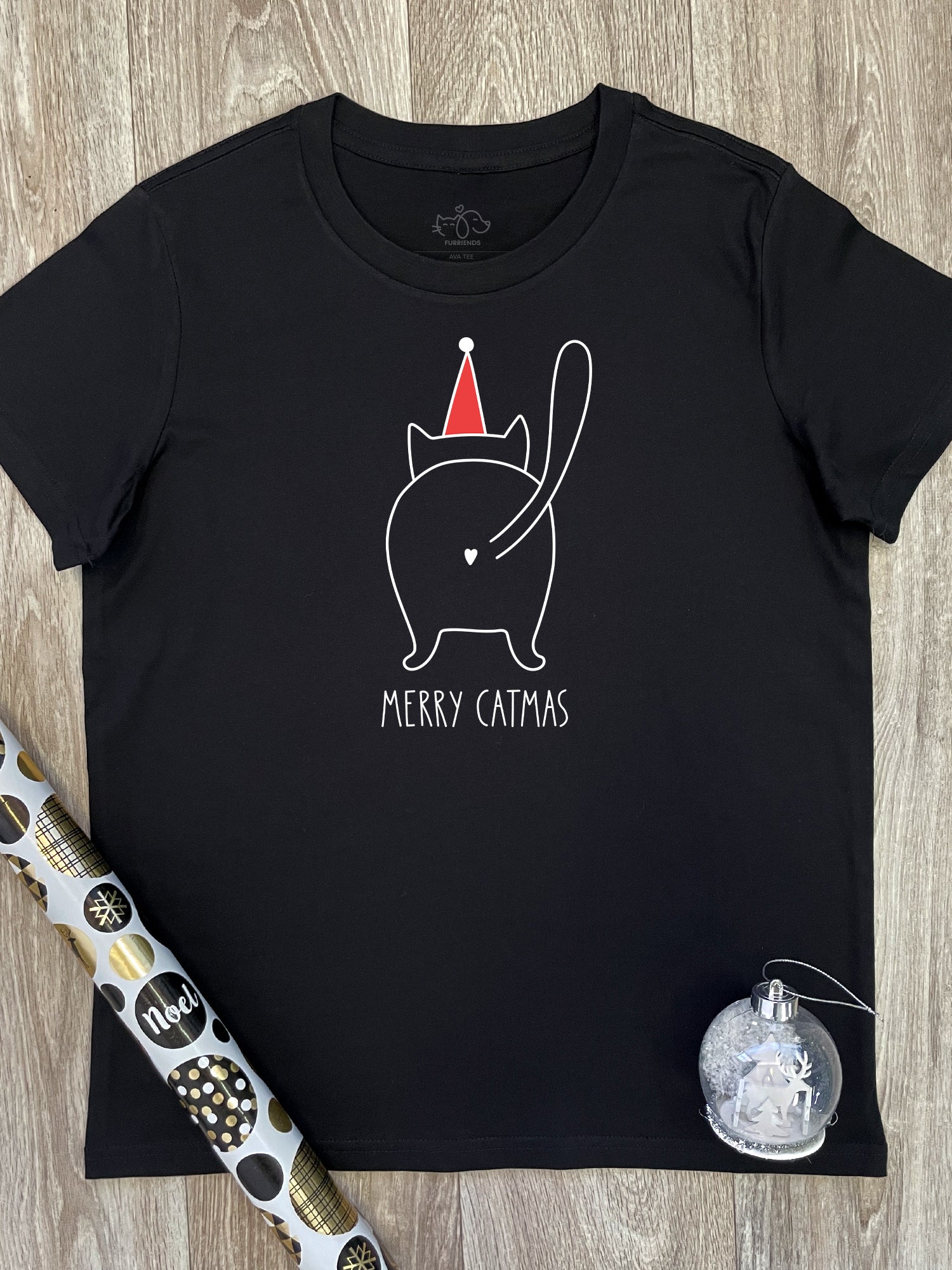 Catmas Greetings Ava Women's Regular Fit Tee - Image 5