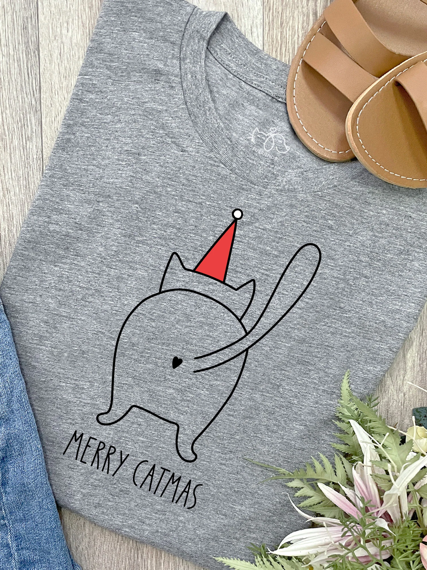 Catmas Greetings Ava Women's Regular Fit Tee - Image 6
