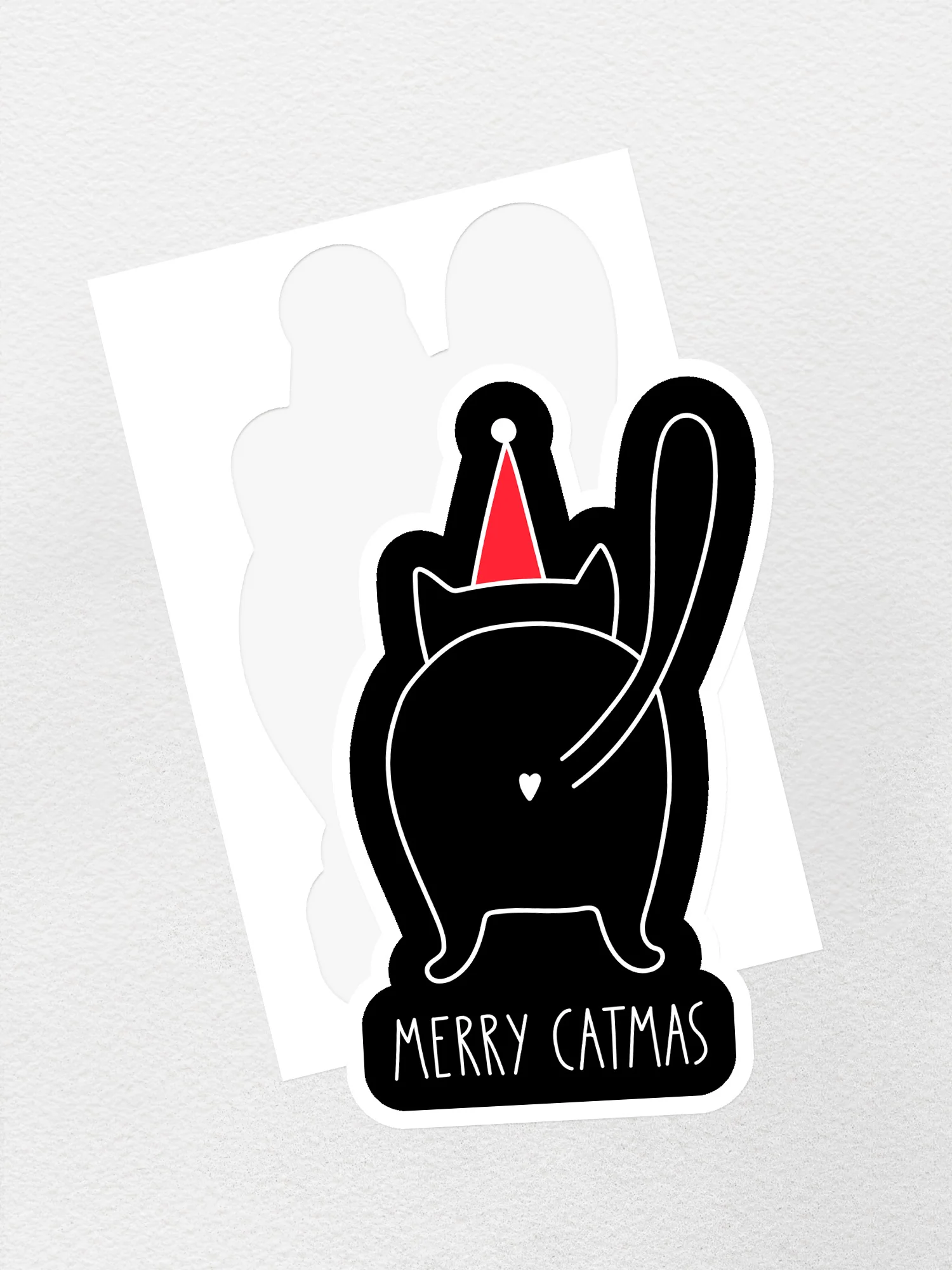 Catmas Greetings Sticker - Image 3