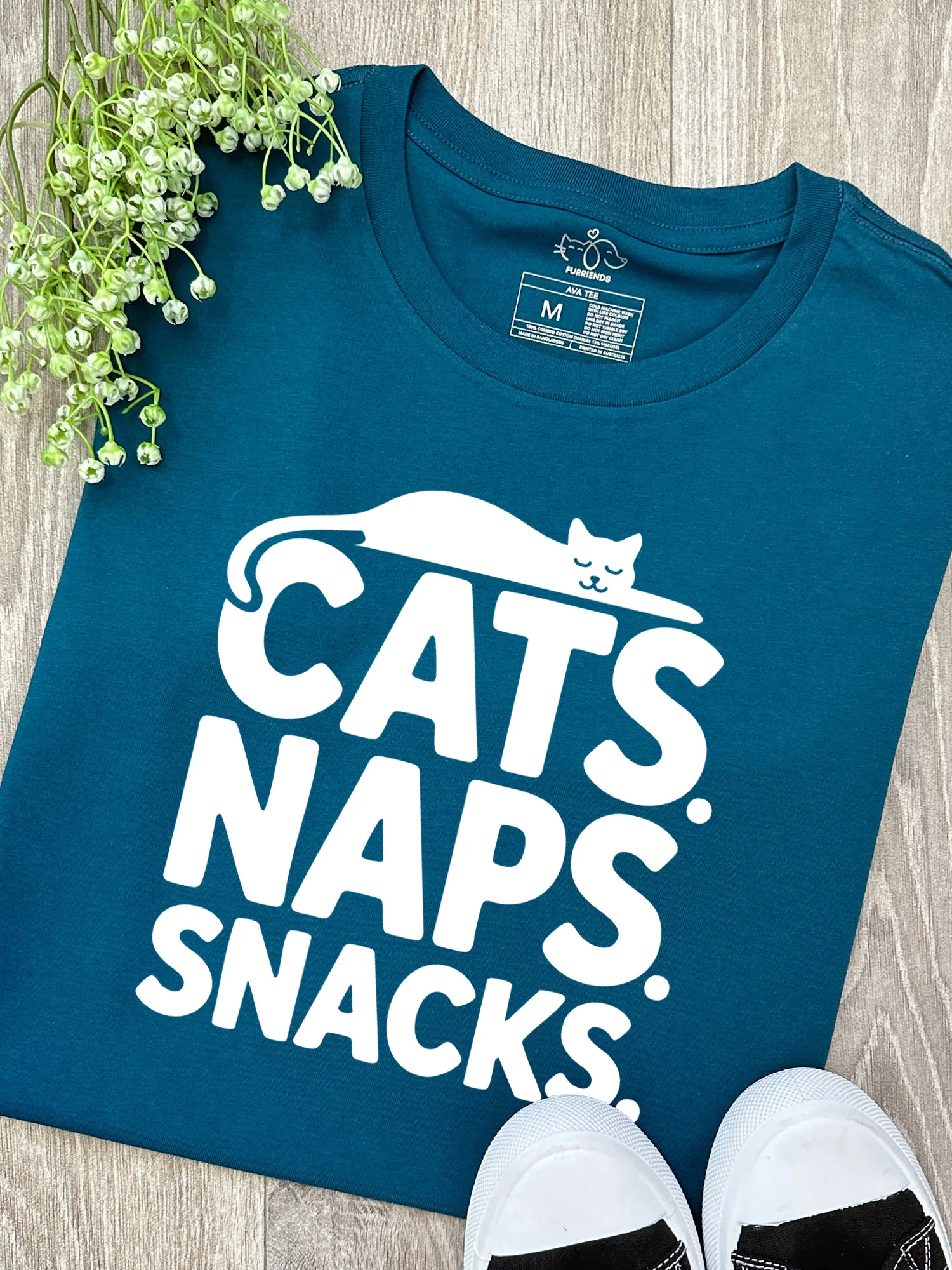 Cats. Naps. Snacks. Ava Women's Regular Fit Tee - Image 3