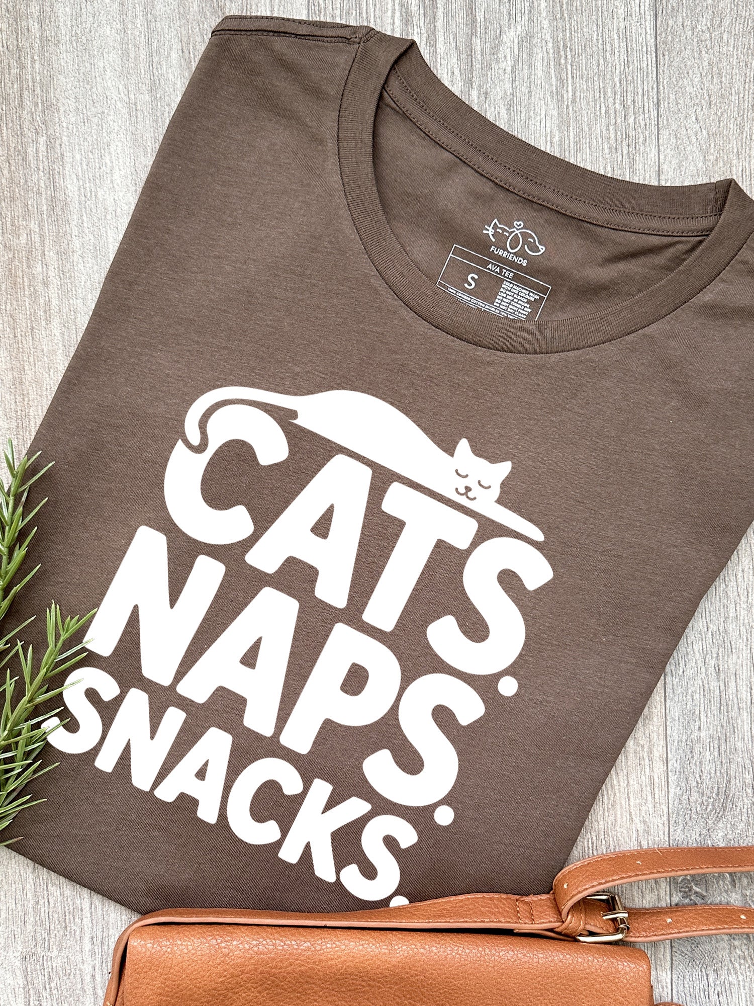 Cats. Naps. Snacks. Ava Women's Regular Fit Tee - Image 4