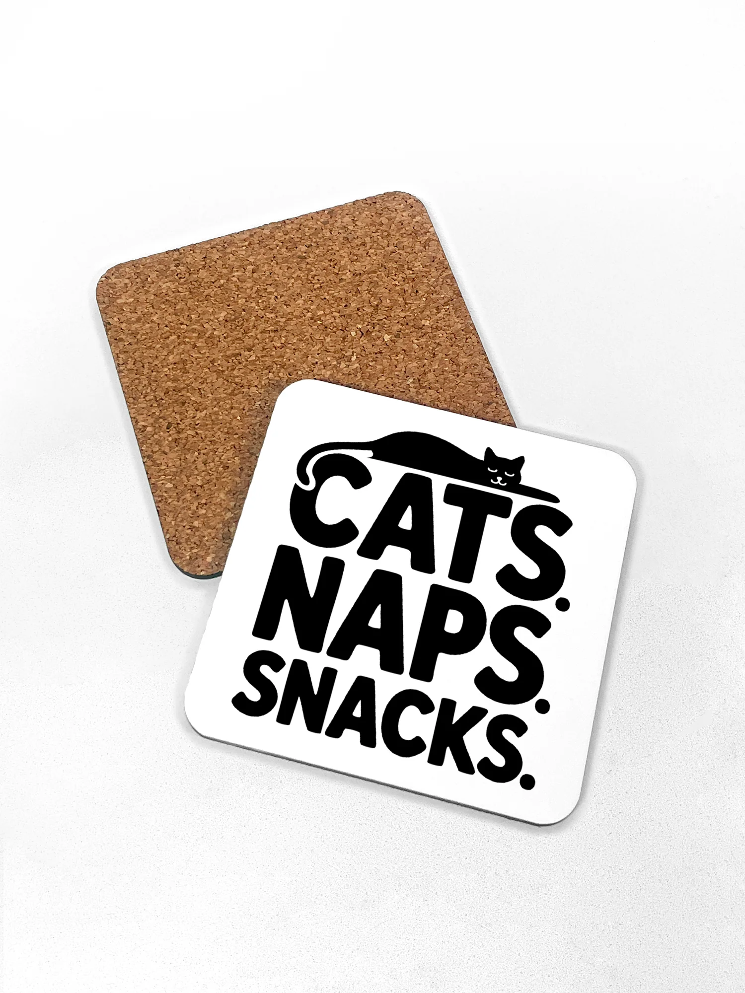 Cats. Naps. Snacks. Coaster - Image 3
