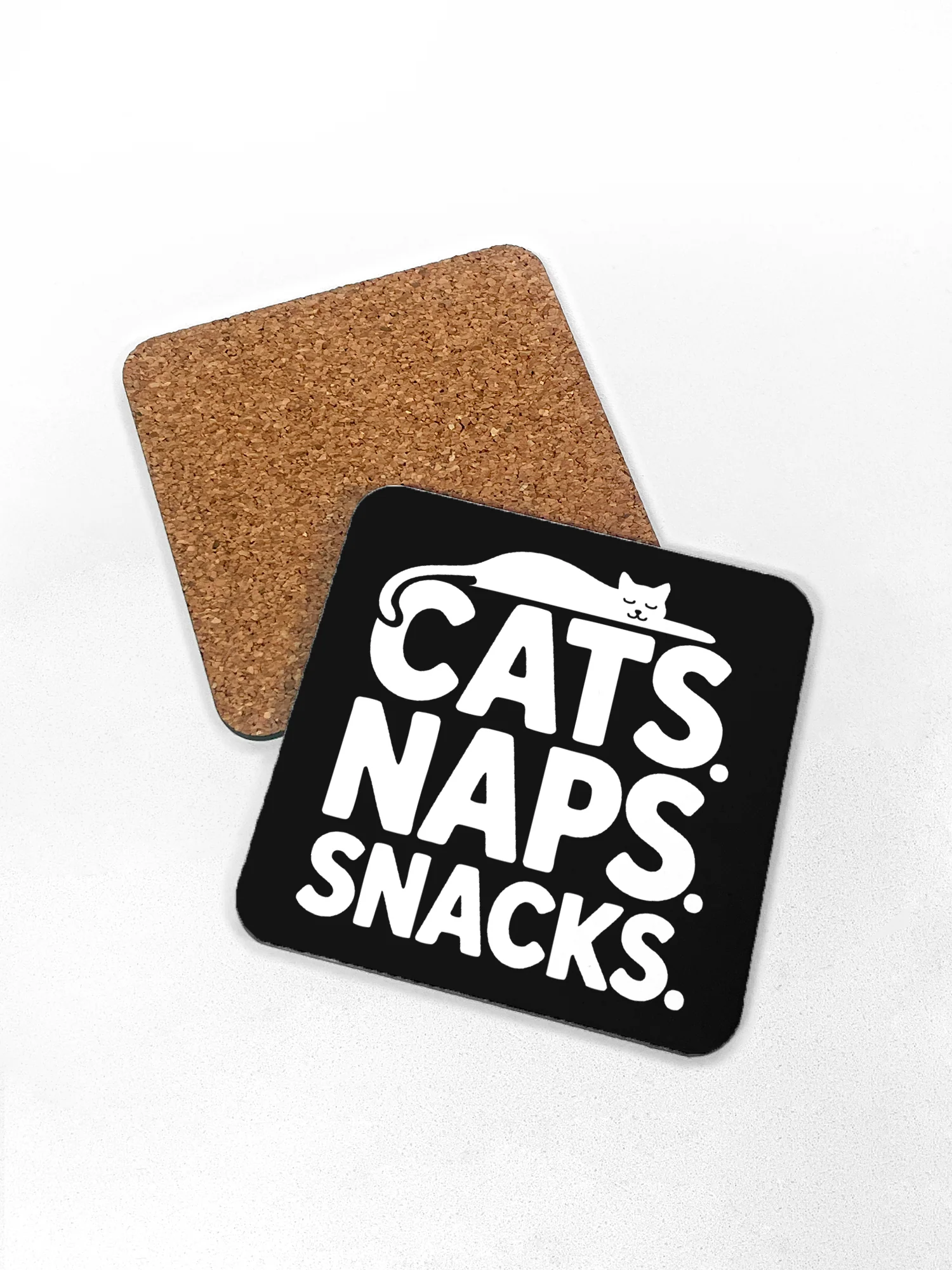 Cats. Naps. Snacks. Coaster - Image 4