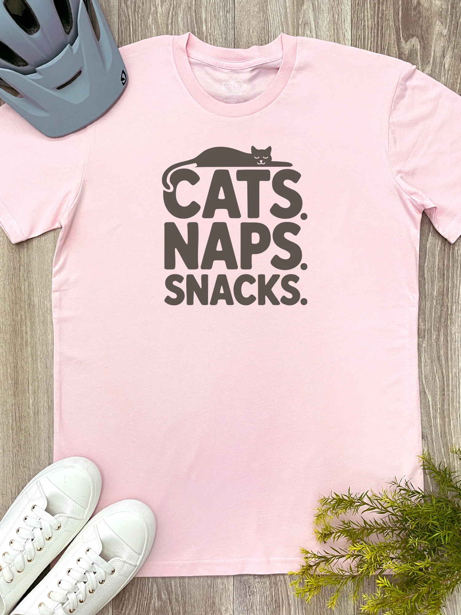 Cats. Naps. Snacks. Essential Unisex Tee - Image 5