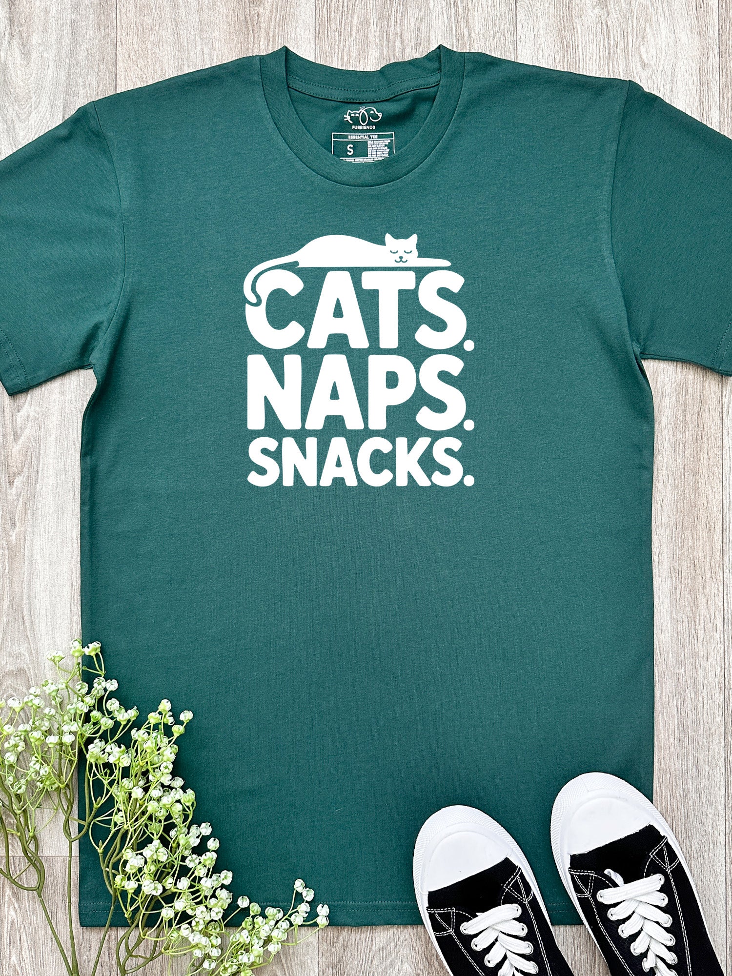 Cats. Naps. Snacks. Essential Unisex Tee - Image 6