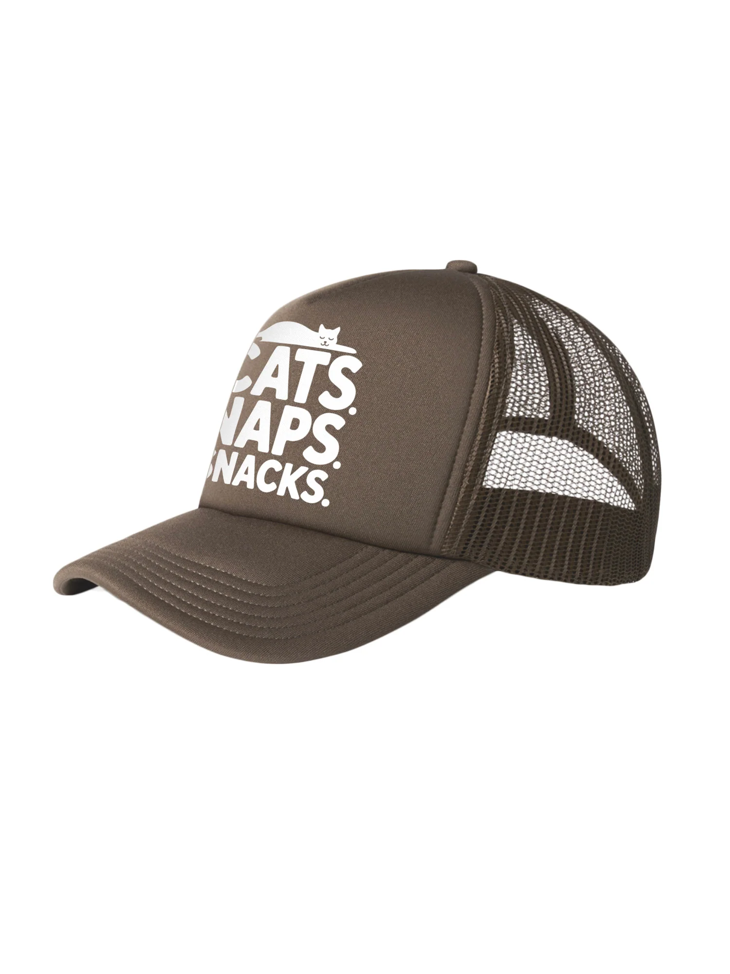 Cats. Naps. Snacks. Foam Trucker Cap - Image 9