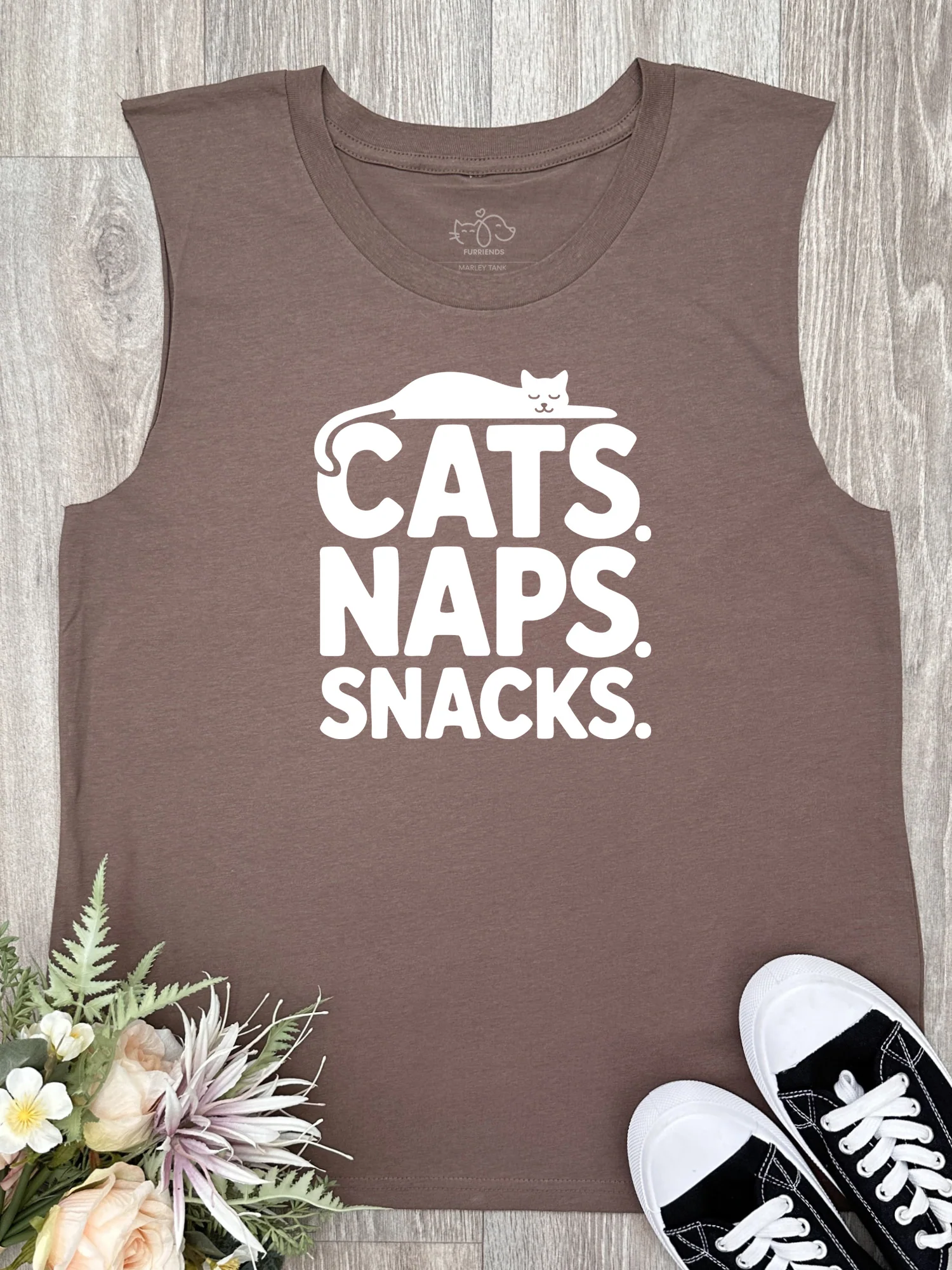 Cats. Naps. Snacks. Marley Tank - Image 4