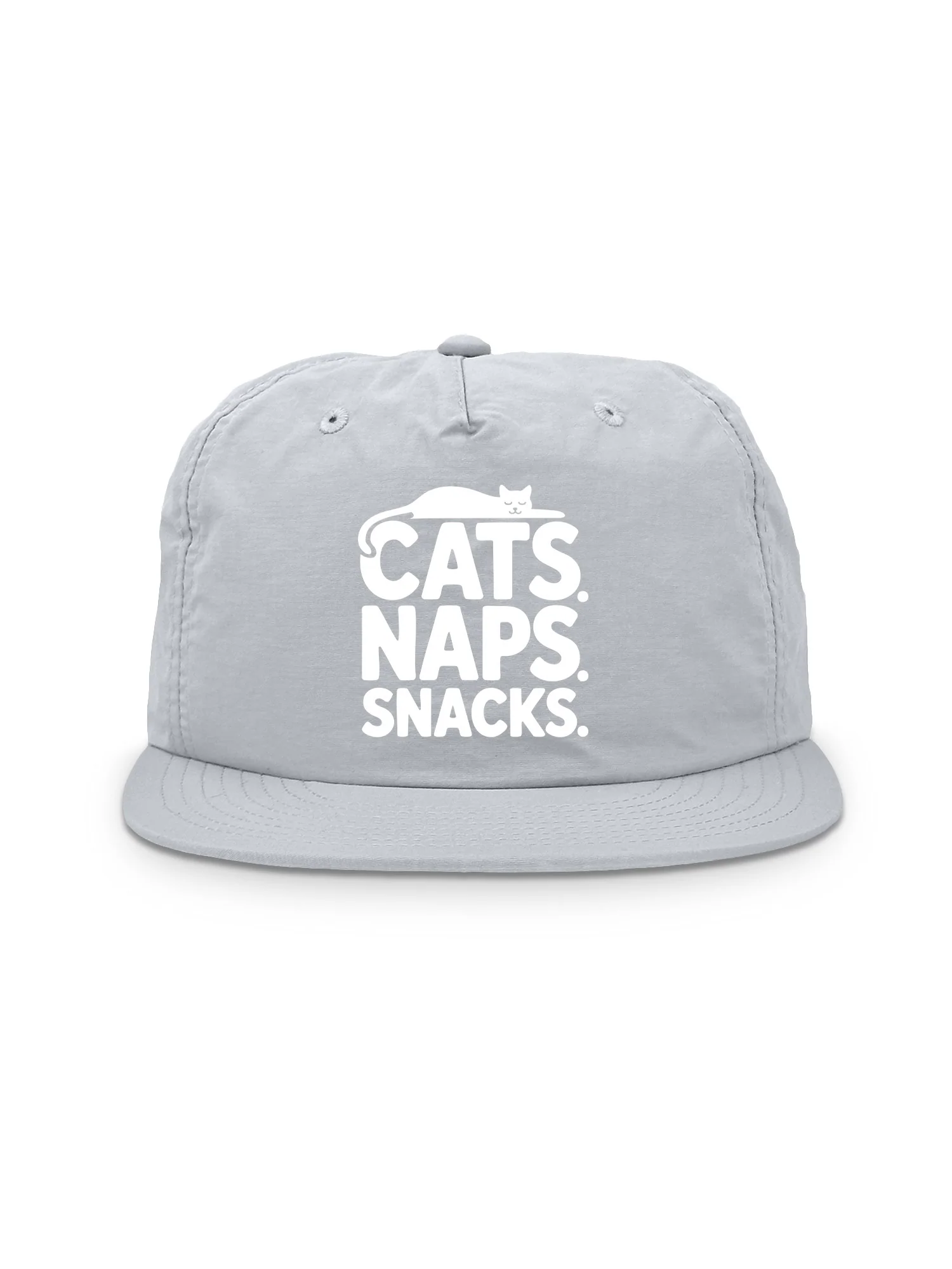 Cats. Naps. Snacks. Quick-Dry Cap - Image 4