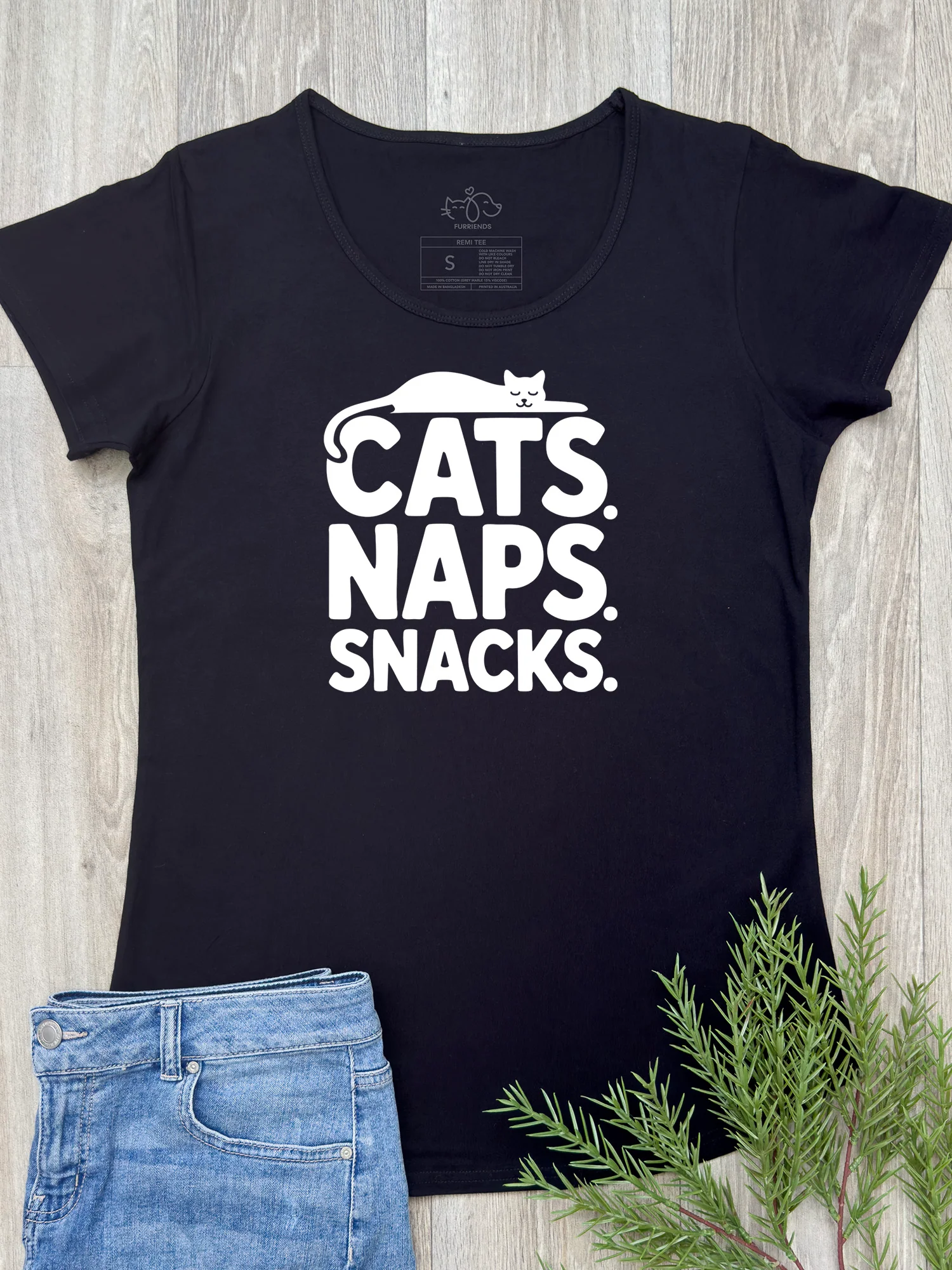 Cats. Naps. Snacks. Remi Women's Tee