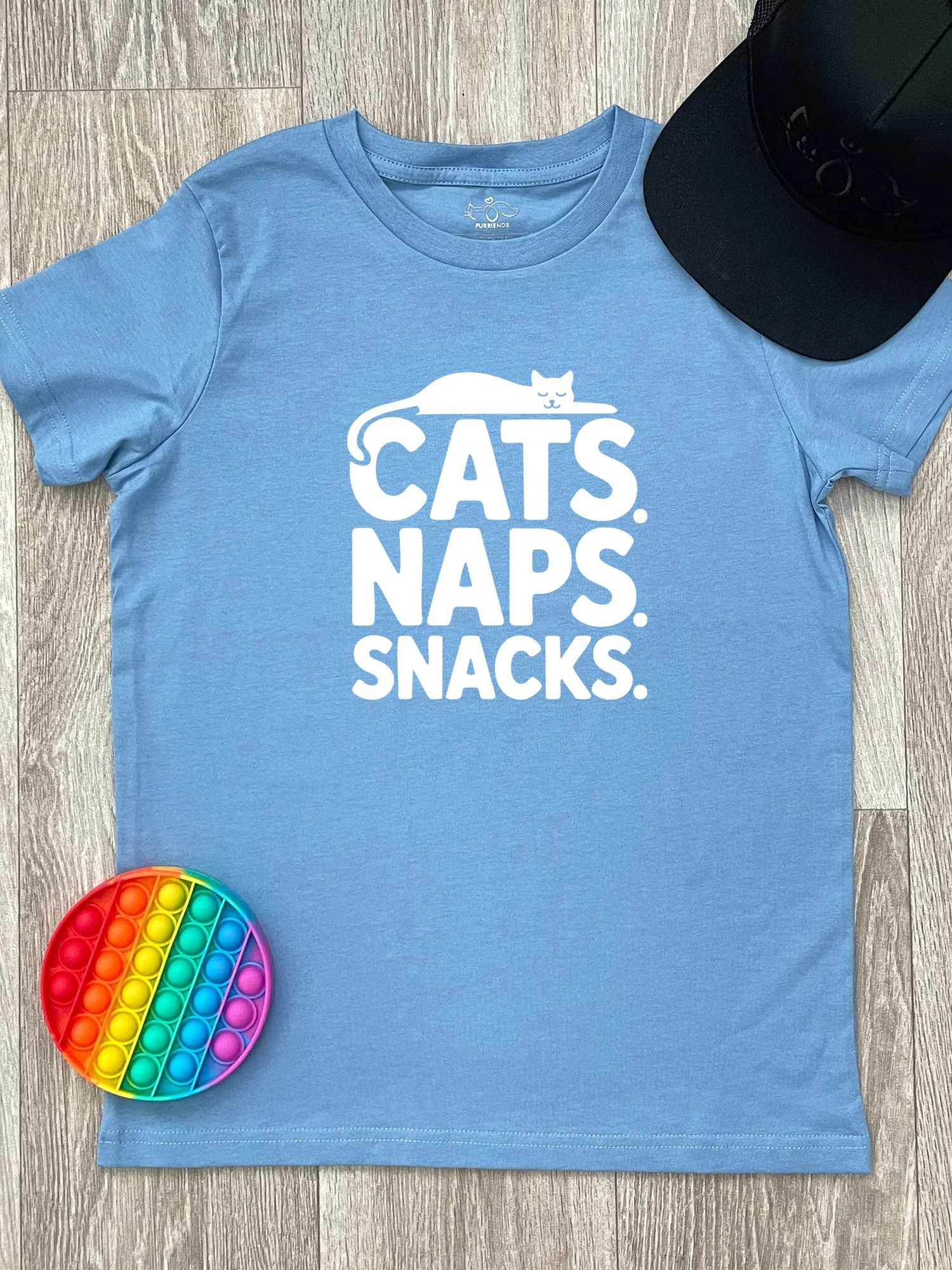 Cats. Naps. Snacks. Youth Tee - Image 5