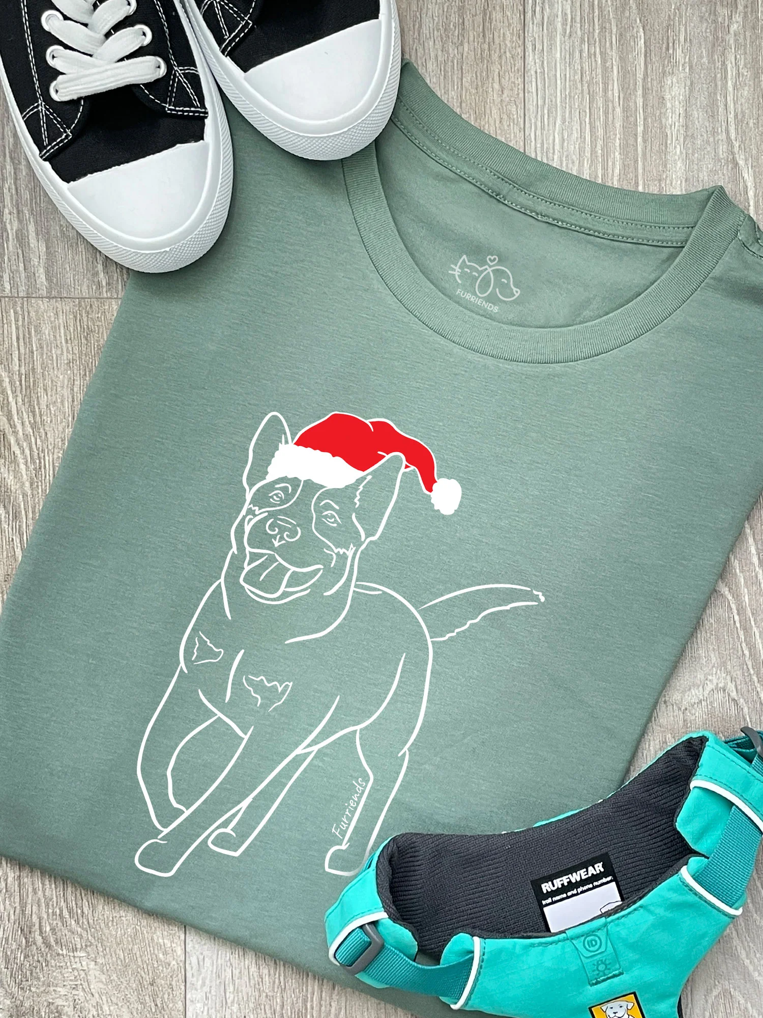 Australian Cattle Dog Christmas Edition Ava Women's Regular Fit Tee - Image 4